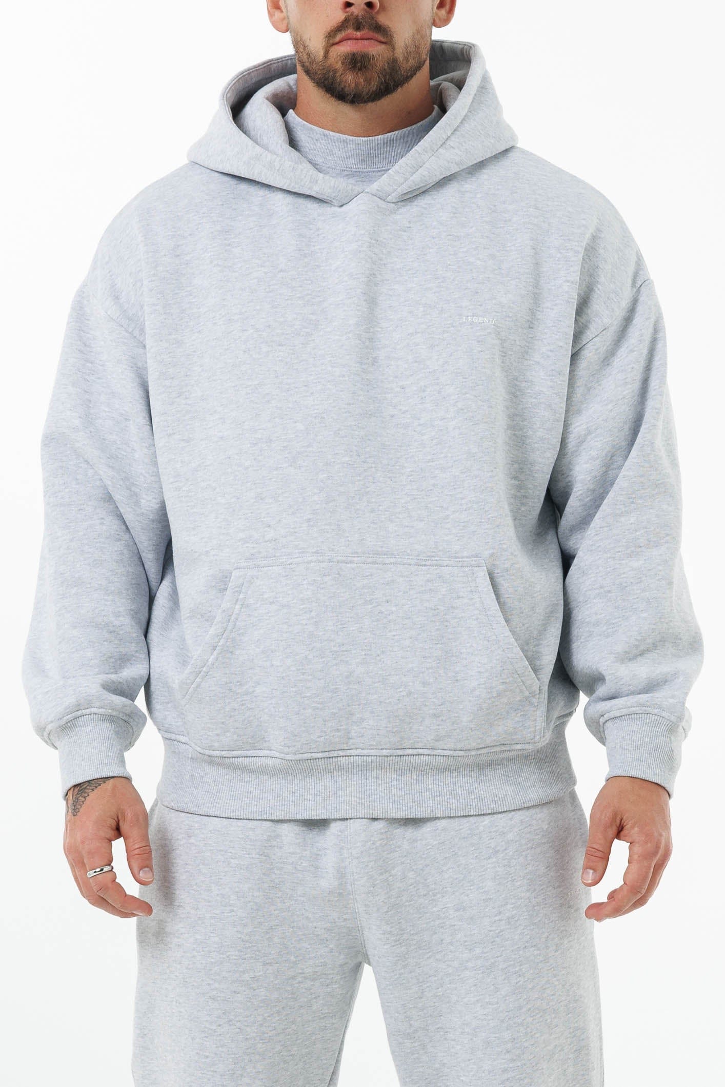 HOODIE - GRİ MELANJ