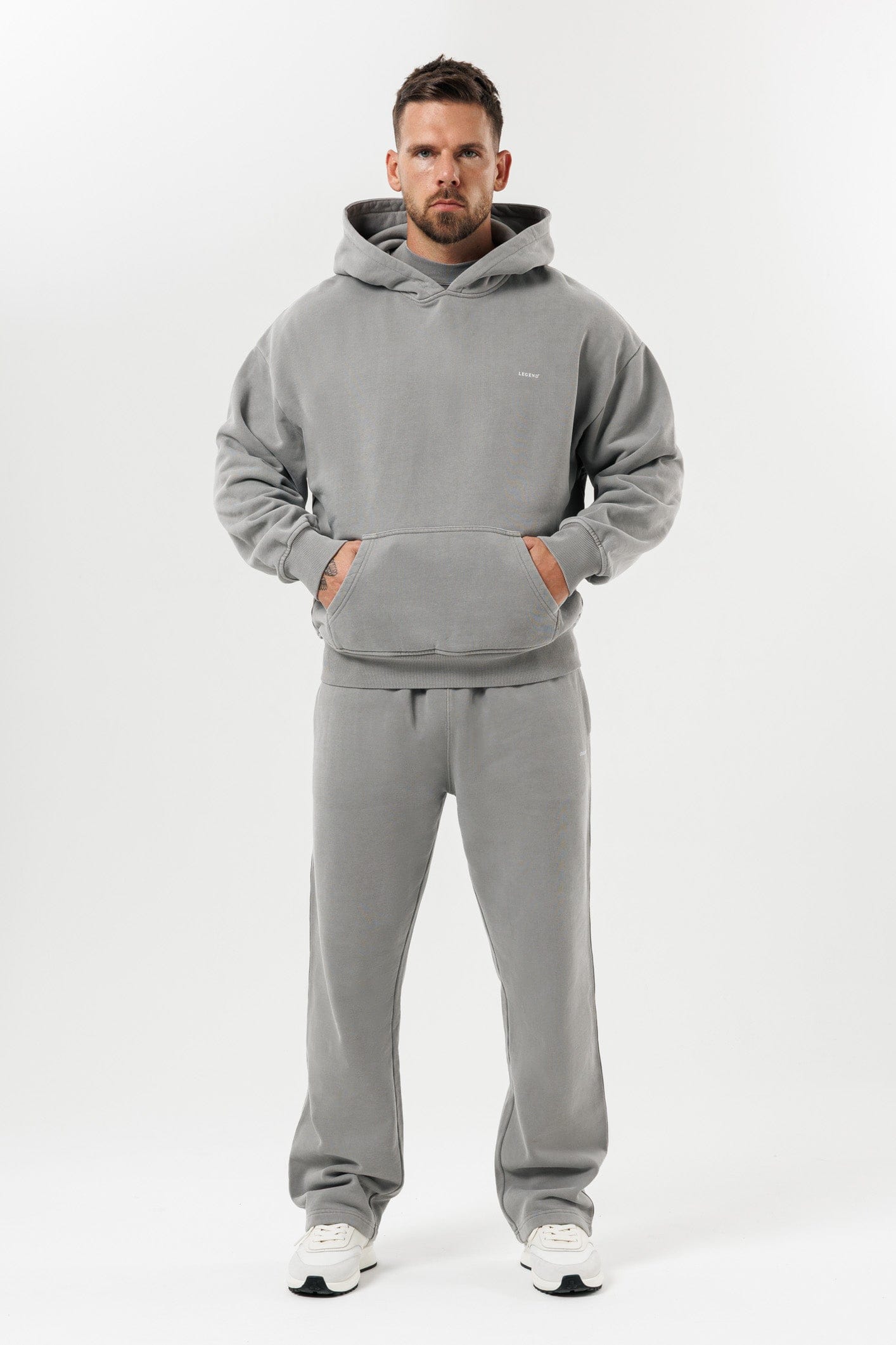 HOODIE - YIKANMIŞ GRİ
