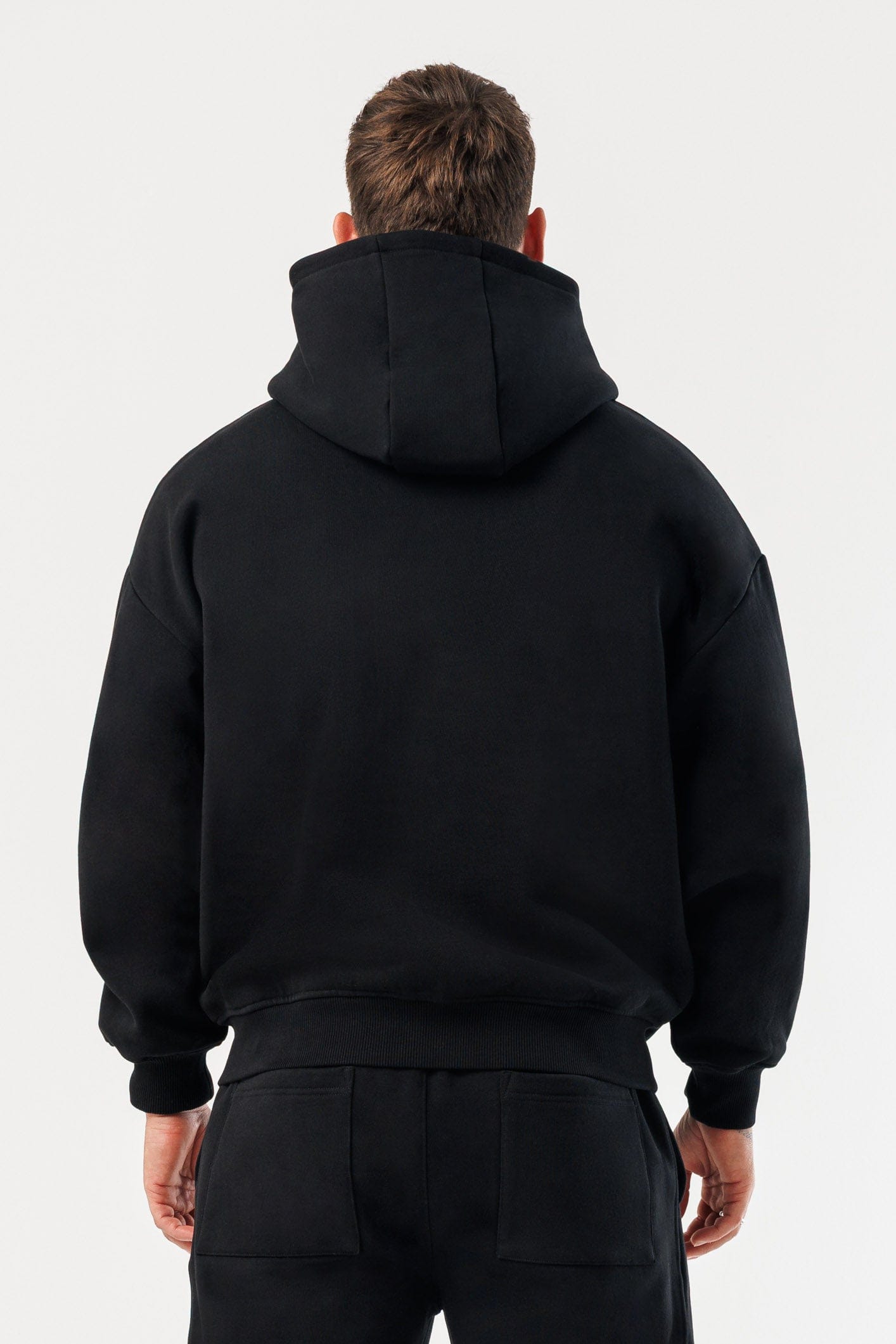 FERMUARLI HOODIE - SİYAH