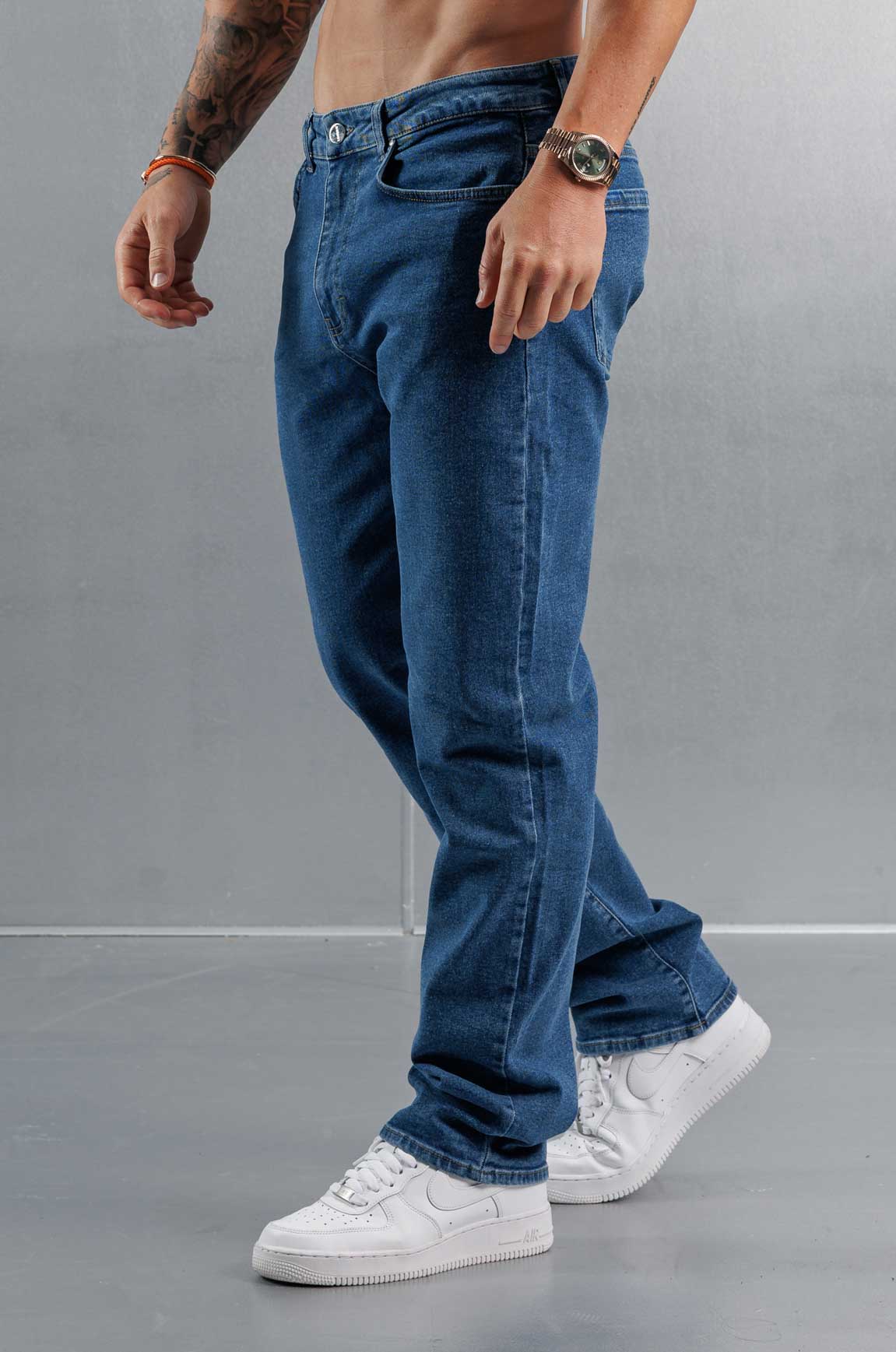 BAGGY JEANS - KLASİK YIKAMALI MAVİ