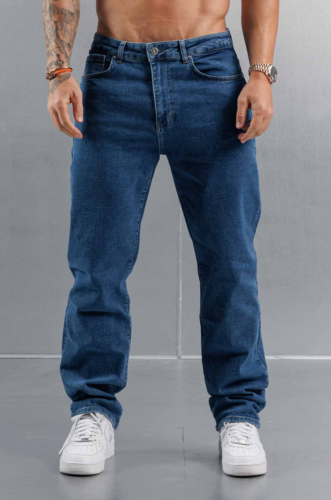 BAGGY JEANS - KLASİK YIKAMALI MAVİ