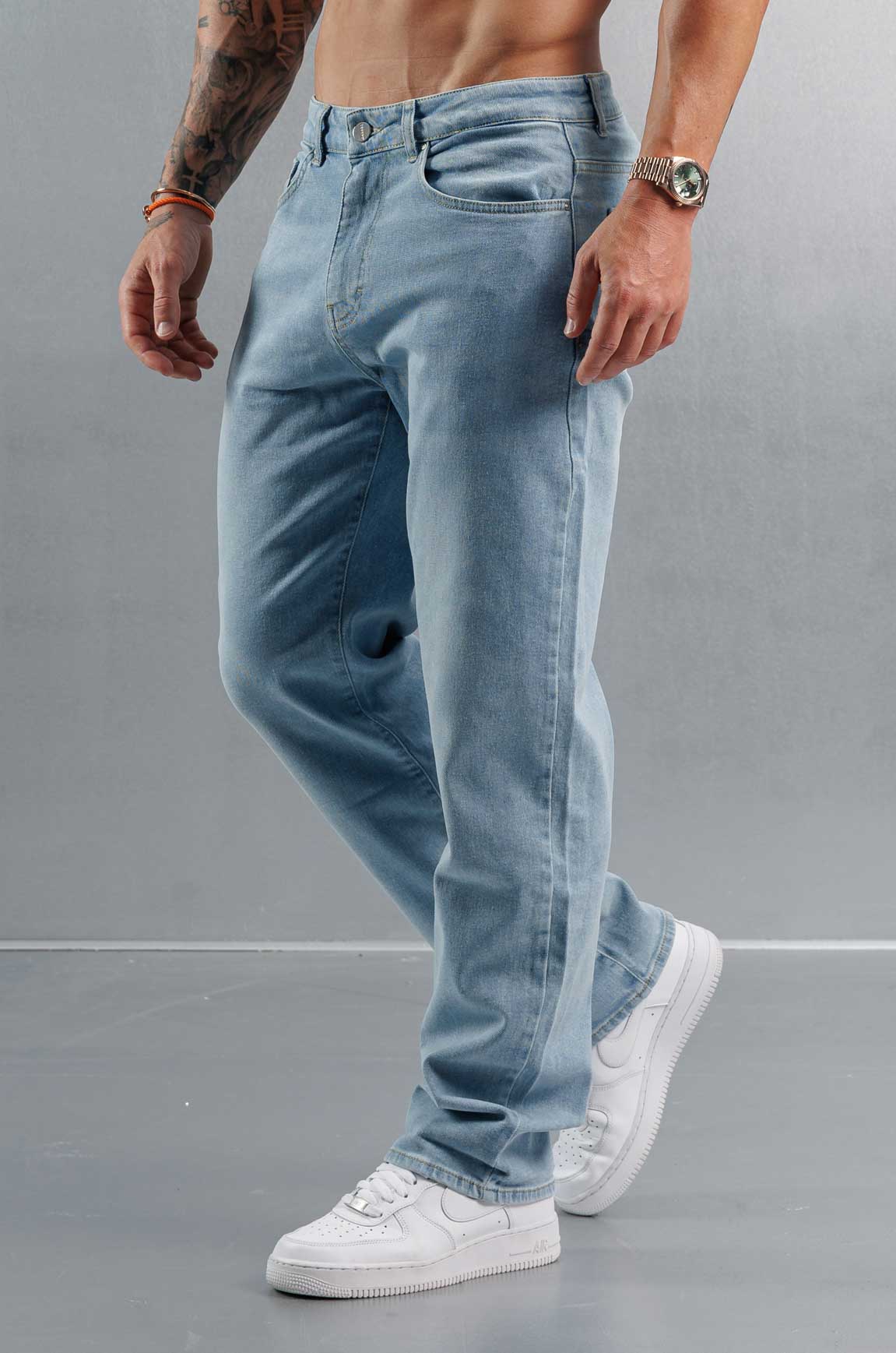 BAGGY JEANS - YIKAMALI SOLUK MAVİ