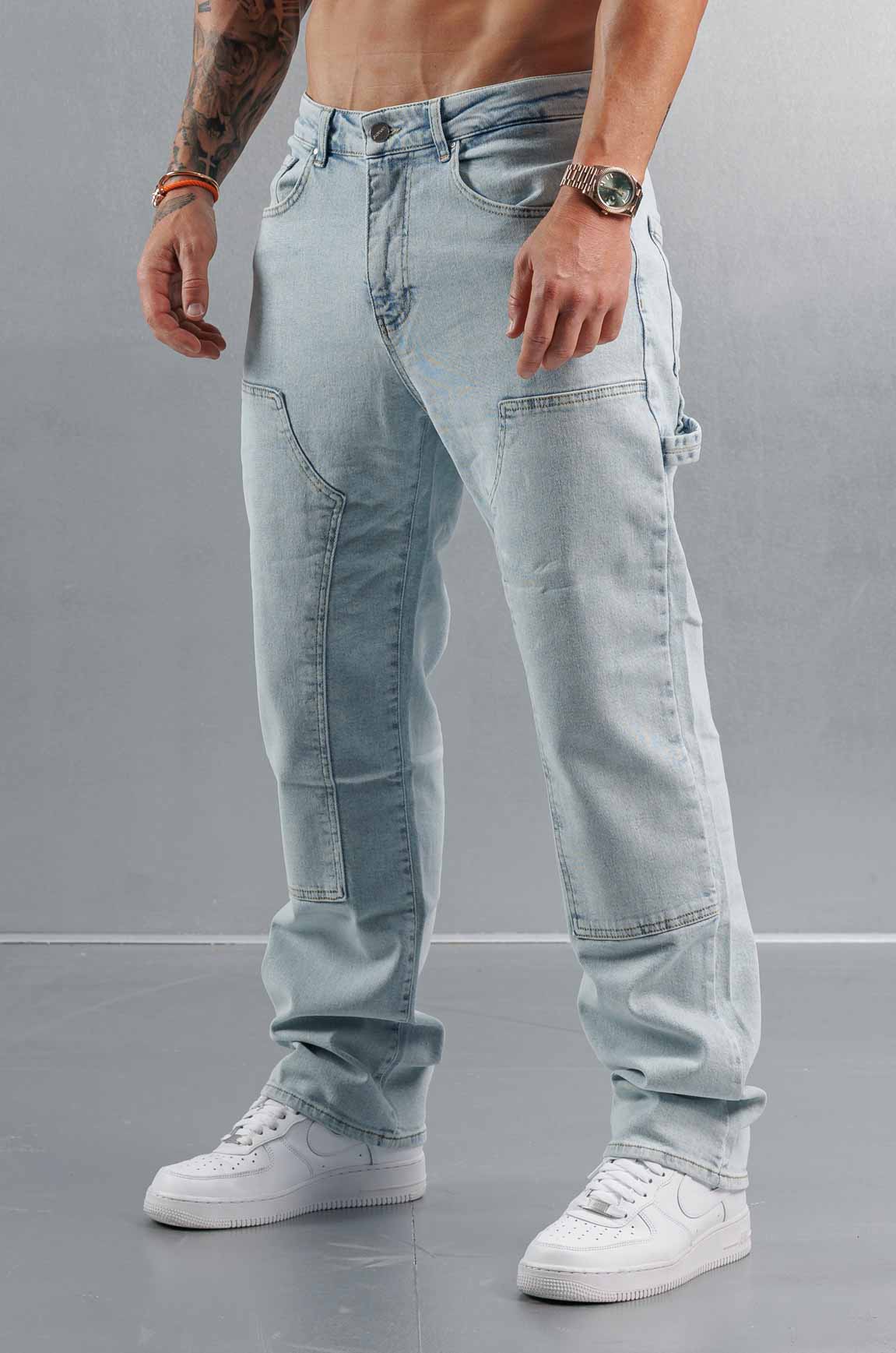 MARANGOZ STİL PANTOLON - BLEACH