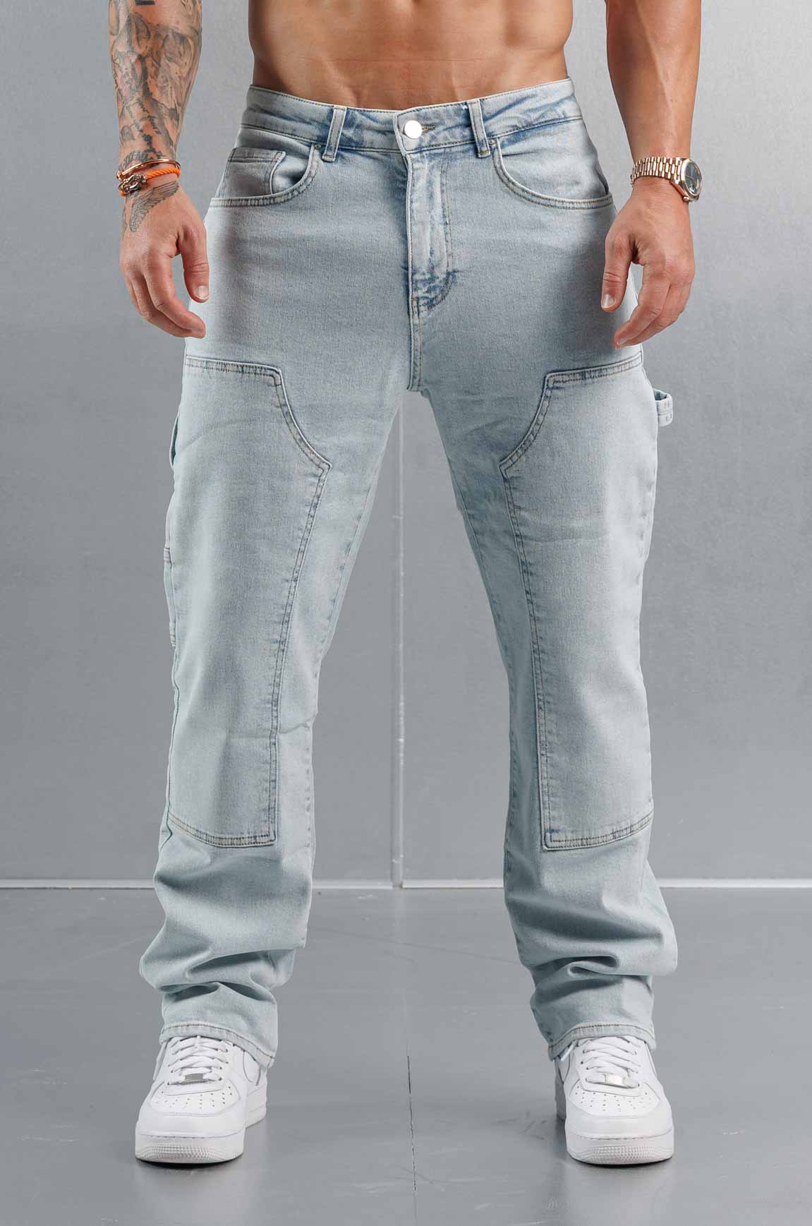 MARANGOZ STİL PANTOLON - BLEACH