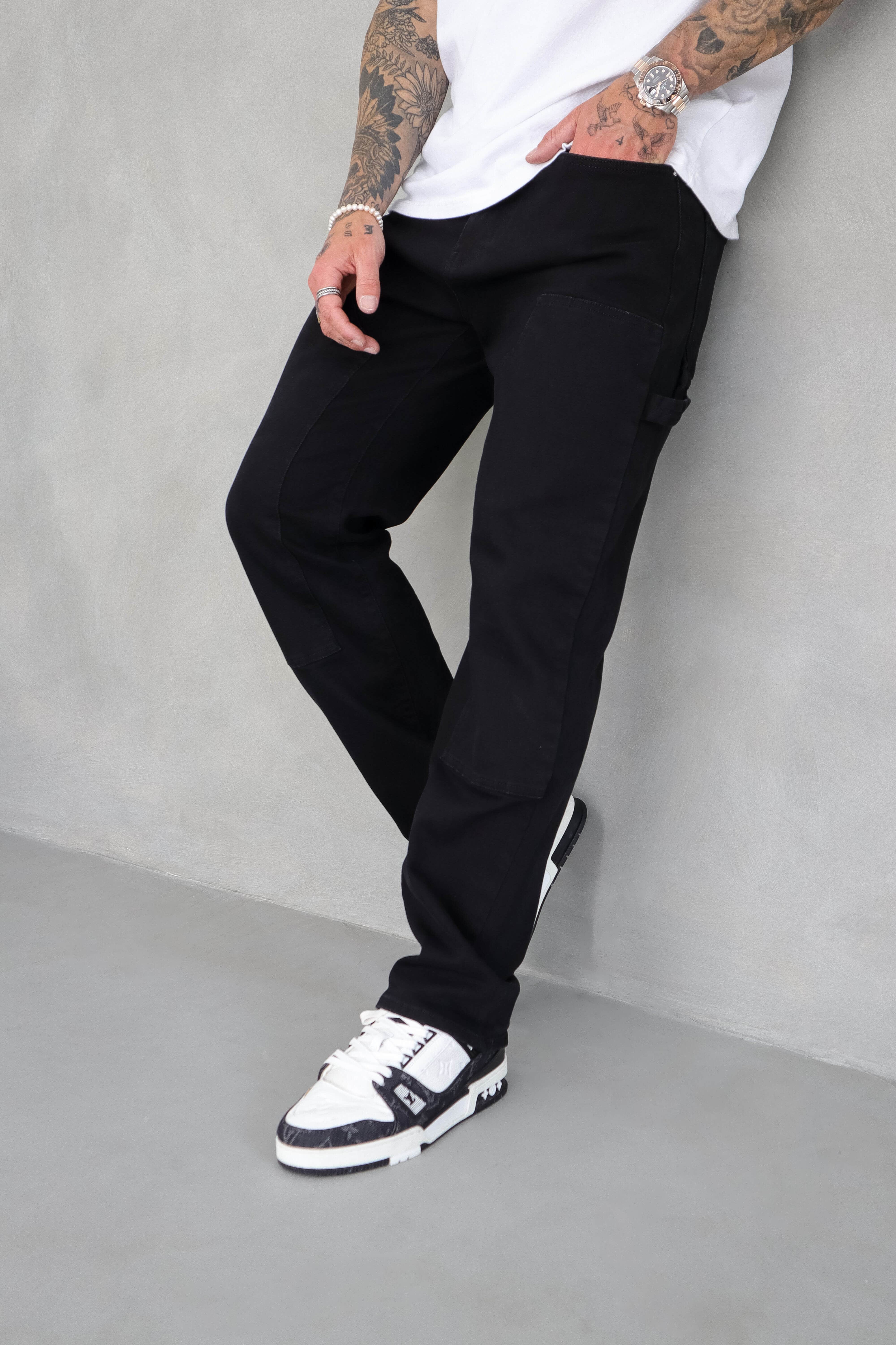 MARANGOZ JEANS - YIKAMALI SİYAH
