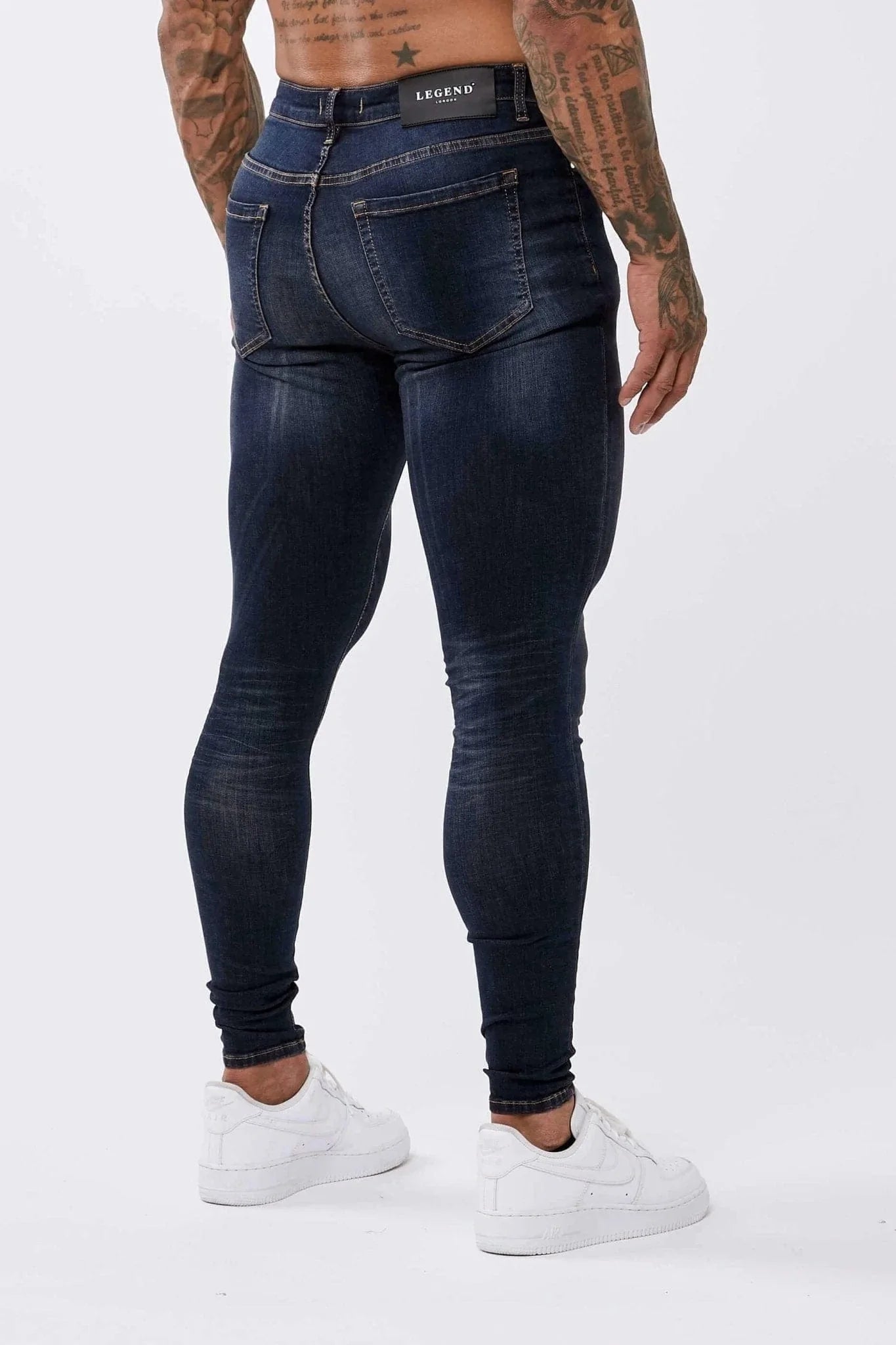 SKINNY FIT KOT PANTOLON - KLASİK İNDİGO MAVİ