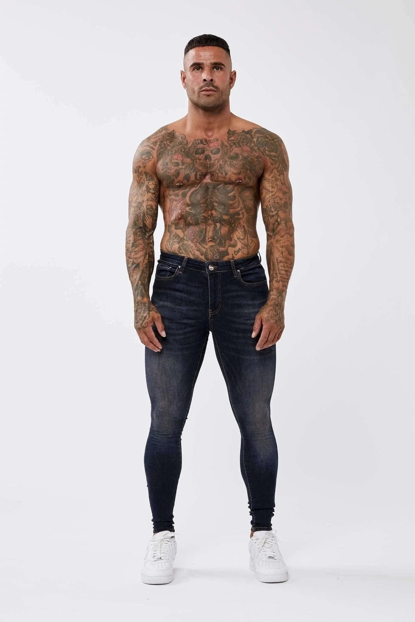 SKINNY FIT KOT PANTOLON - KLASİK İNDİGO MAVİ