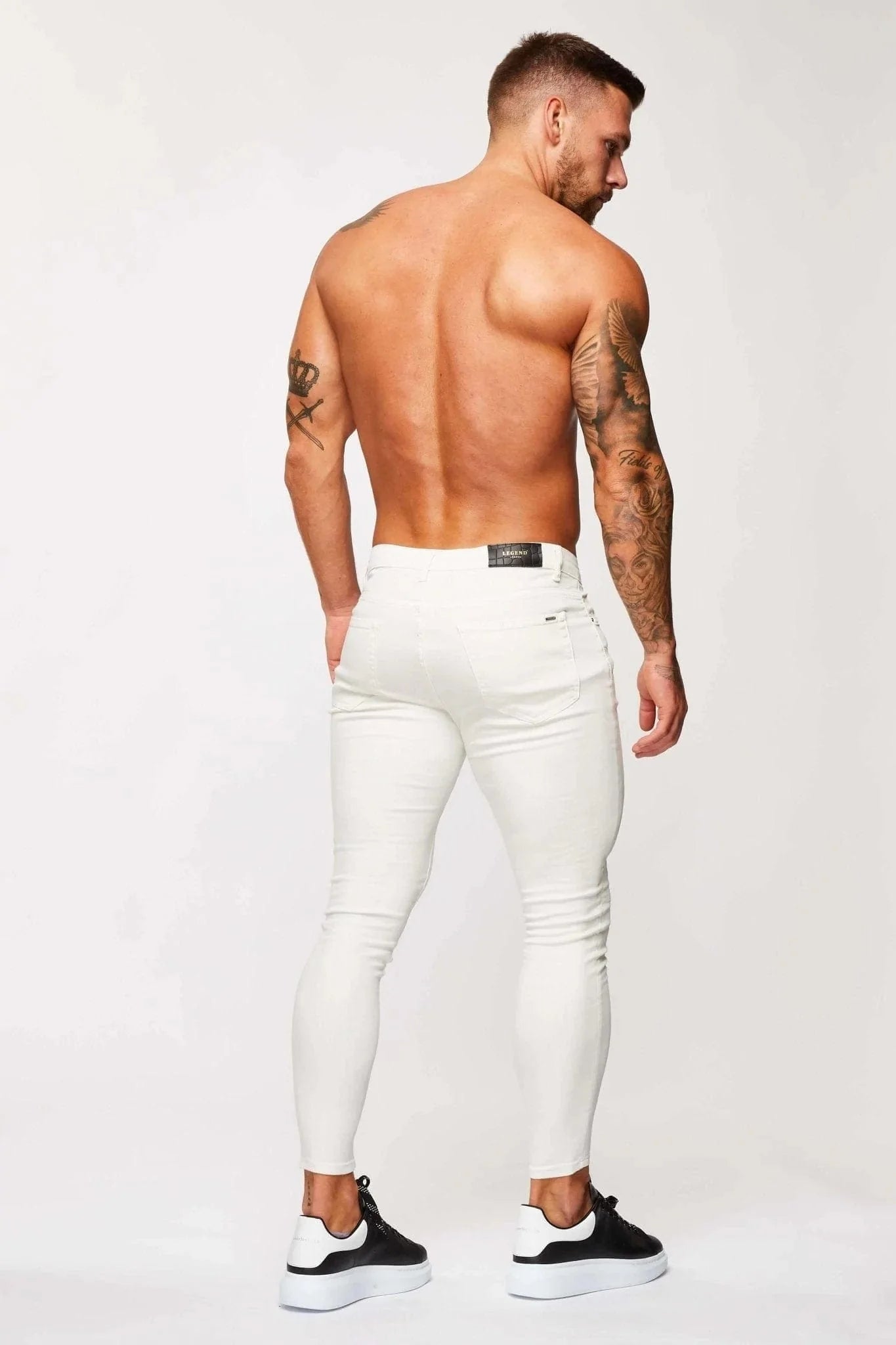 SKINNY FIT KOT PANTOLON - EKRU