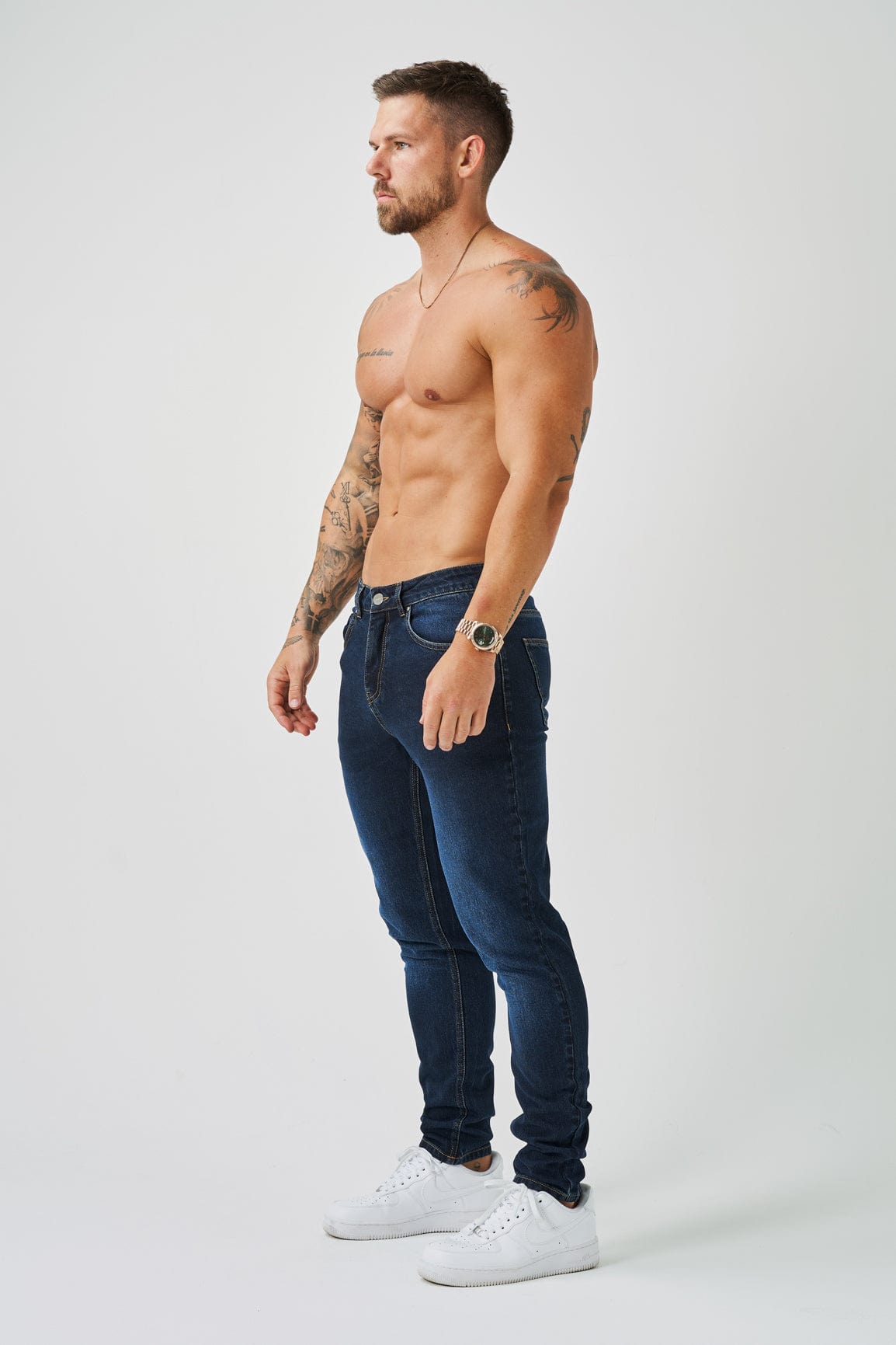 REGULAR FIT KOT PANTOLON - MAVİ SİYAH