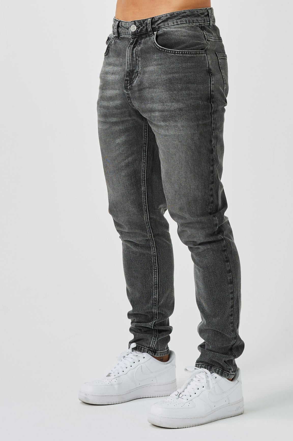 REGULAR FIT KOT PANTOLON - YIKAMALI GRİ