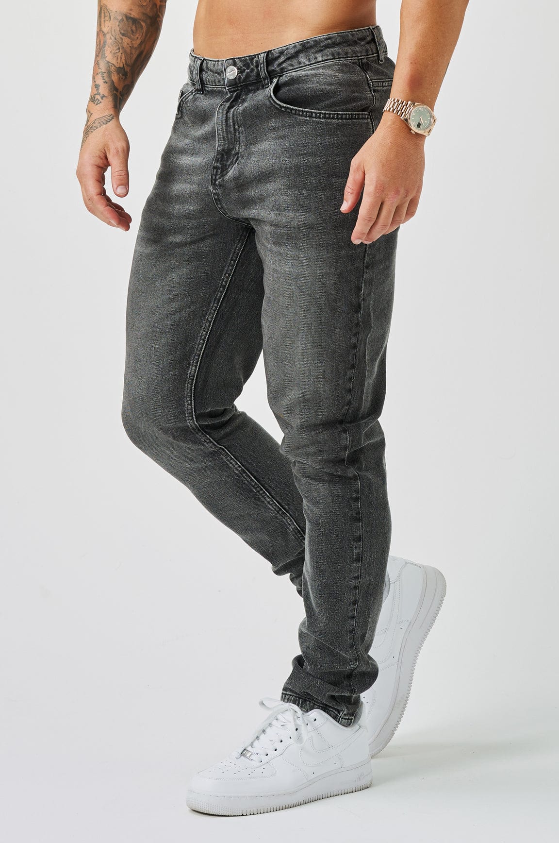 REGULAR FIT KOT PANTOLON - YIKAMALI GRİ