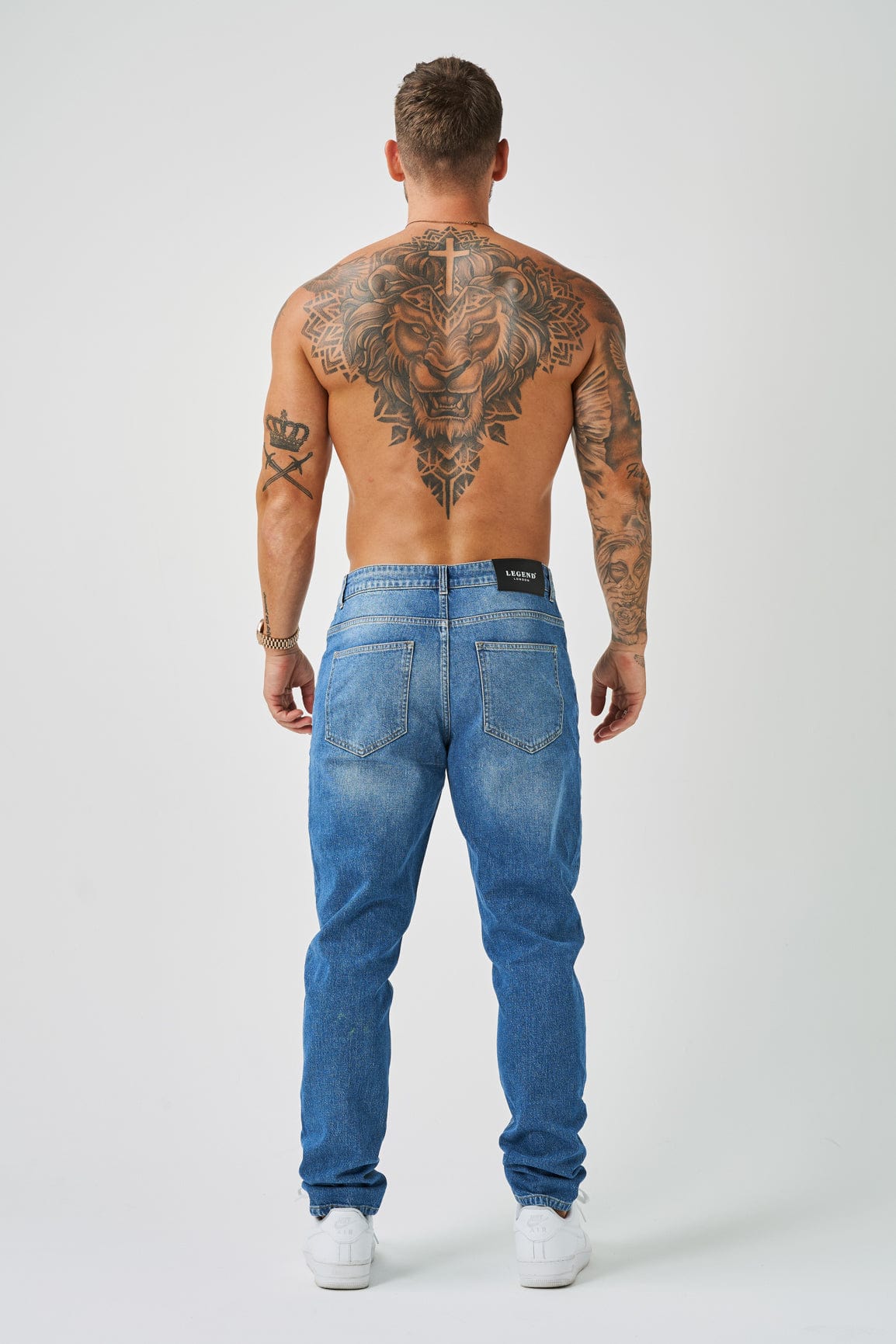 REGULAR FIT KOT PANTOLON - YIKAMALI MAVİ
