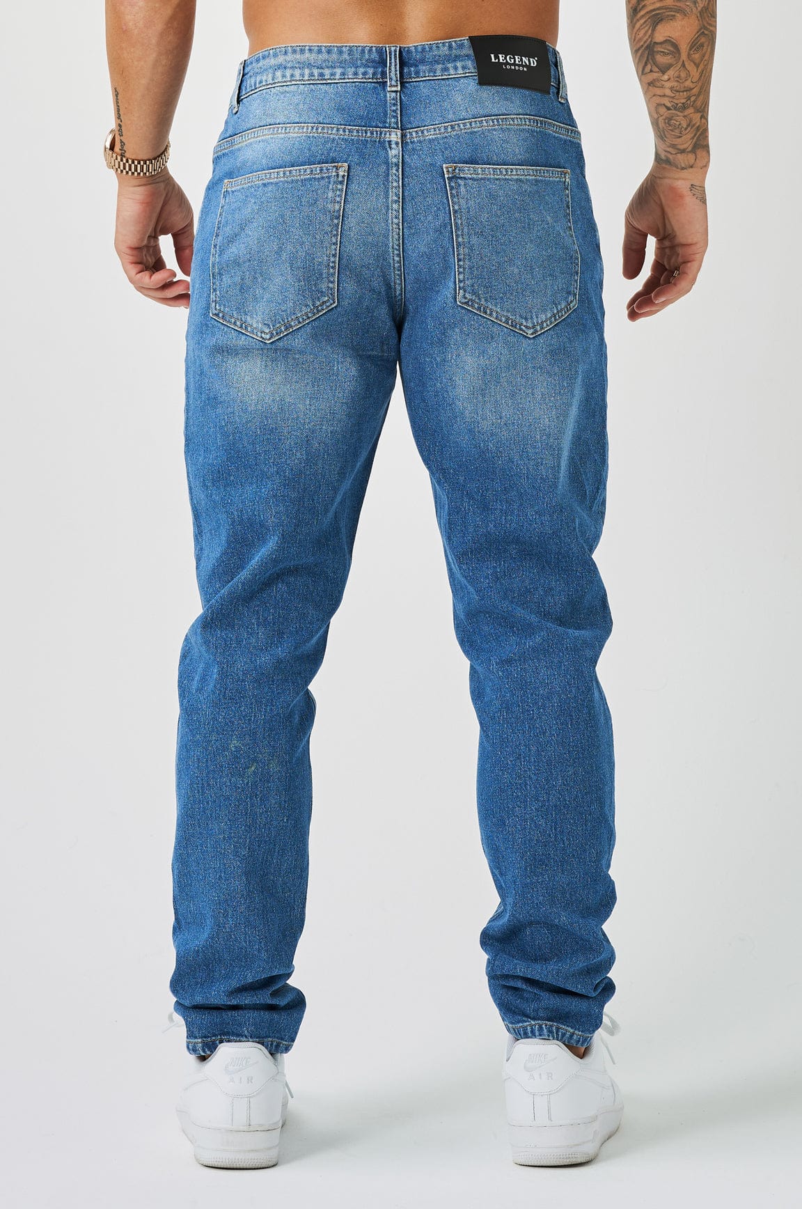REGULAR FIT KOT PANTOLON - YIKAMALI MAVİ