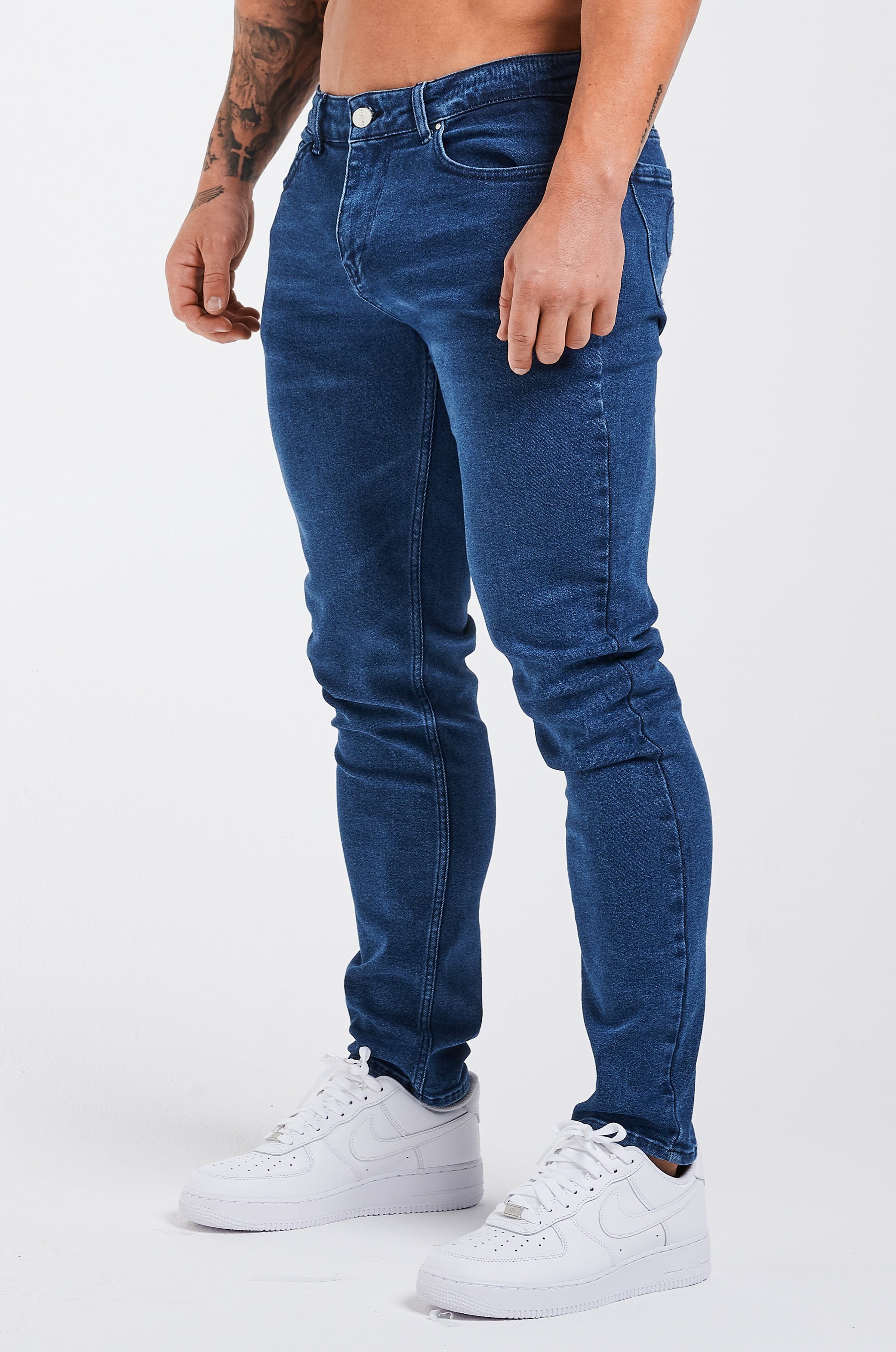 SLIM FIT KOT PANTOLON 2.0 - DERİN MAVİ