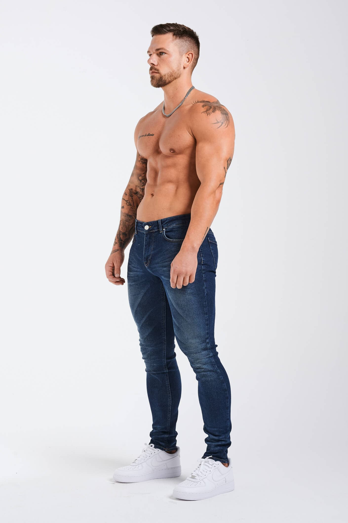 SLIM FIT KOT PANTOLON 2.0 DETAYLI - INDIGO MAVİSİ