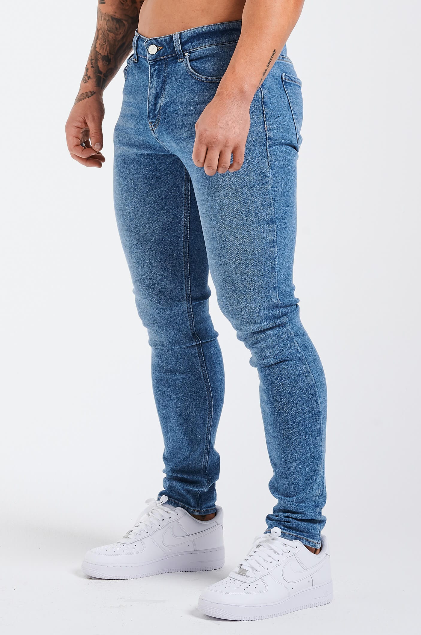 SLIM FIT KOT PANTOLON 2.0 - AÇIK MAVİ