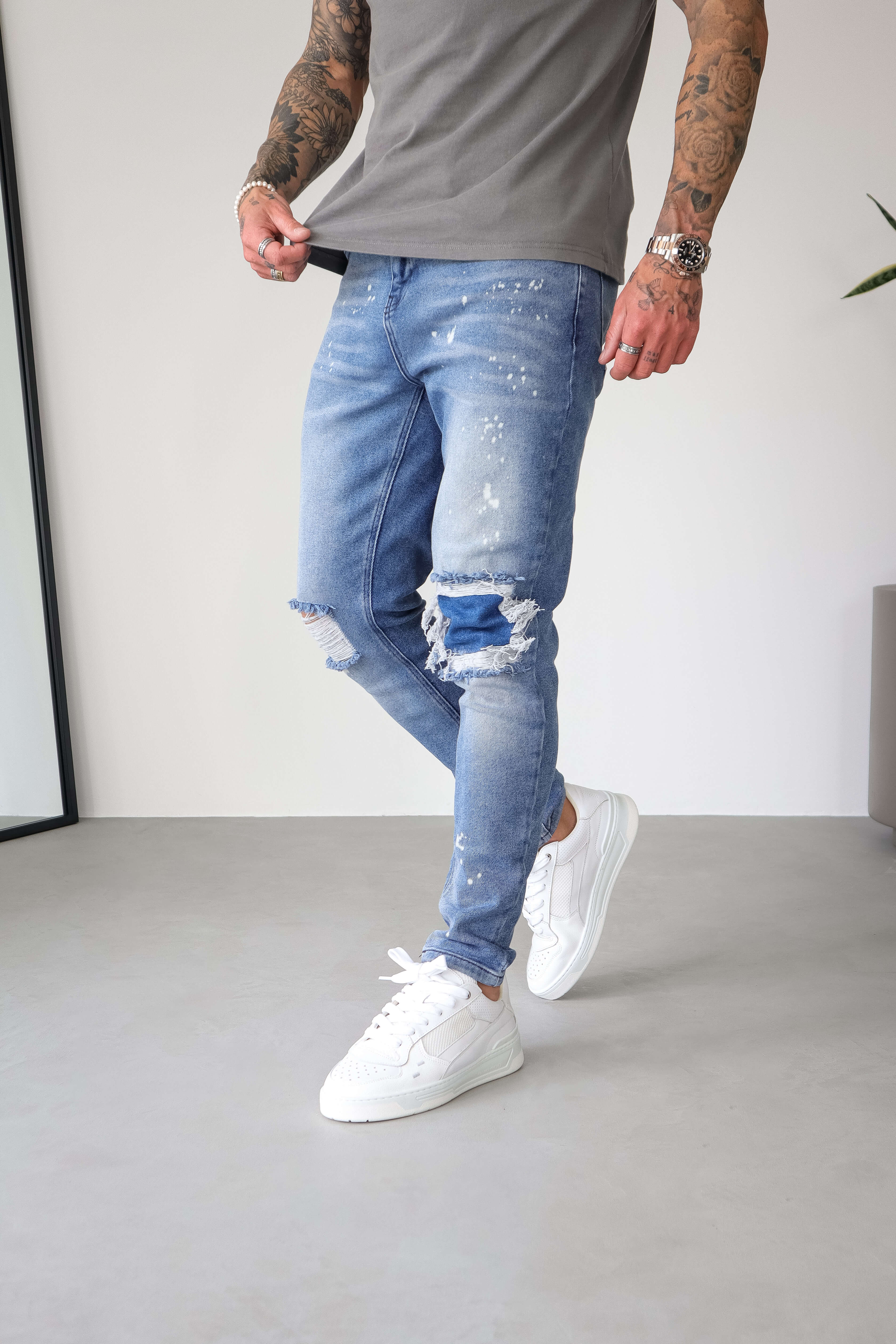 SLIM FIT KOT PANTOLON 2.0 - MAVİ