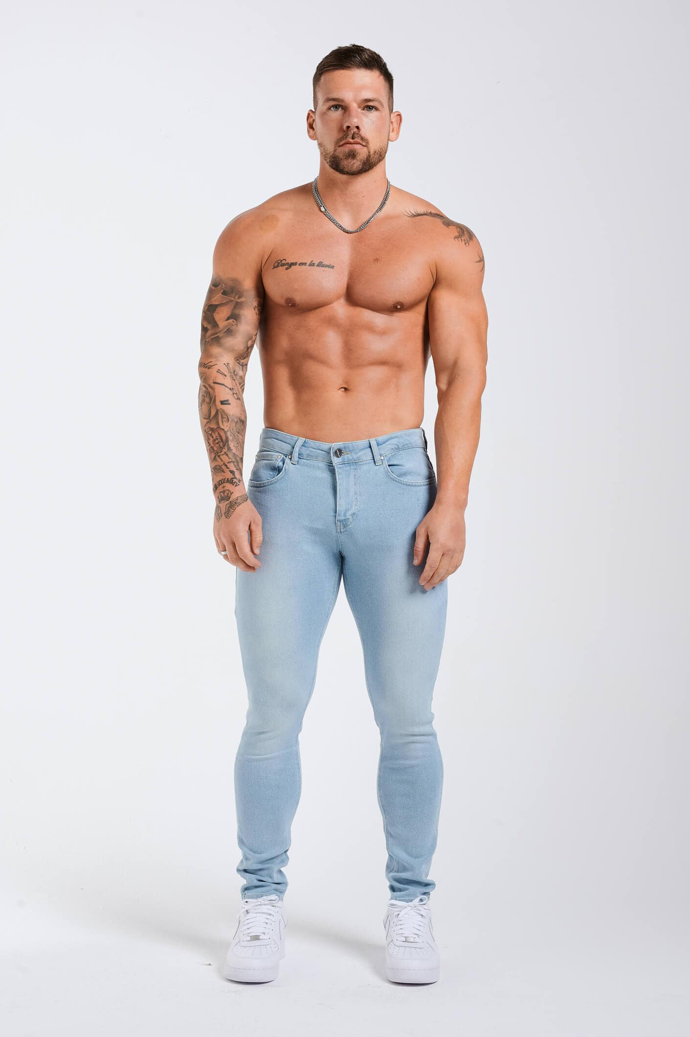 SLIM FIT KOT PANTOLON 2.0 - SOLUK AÇIK MAVİ