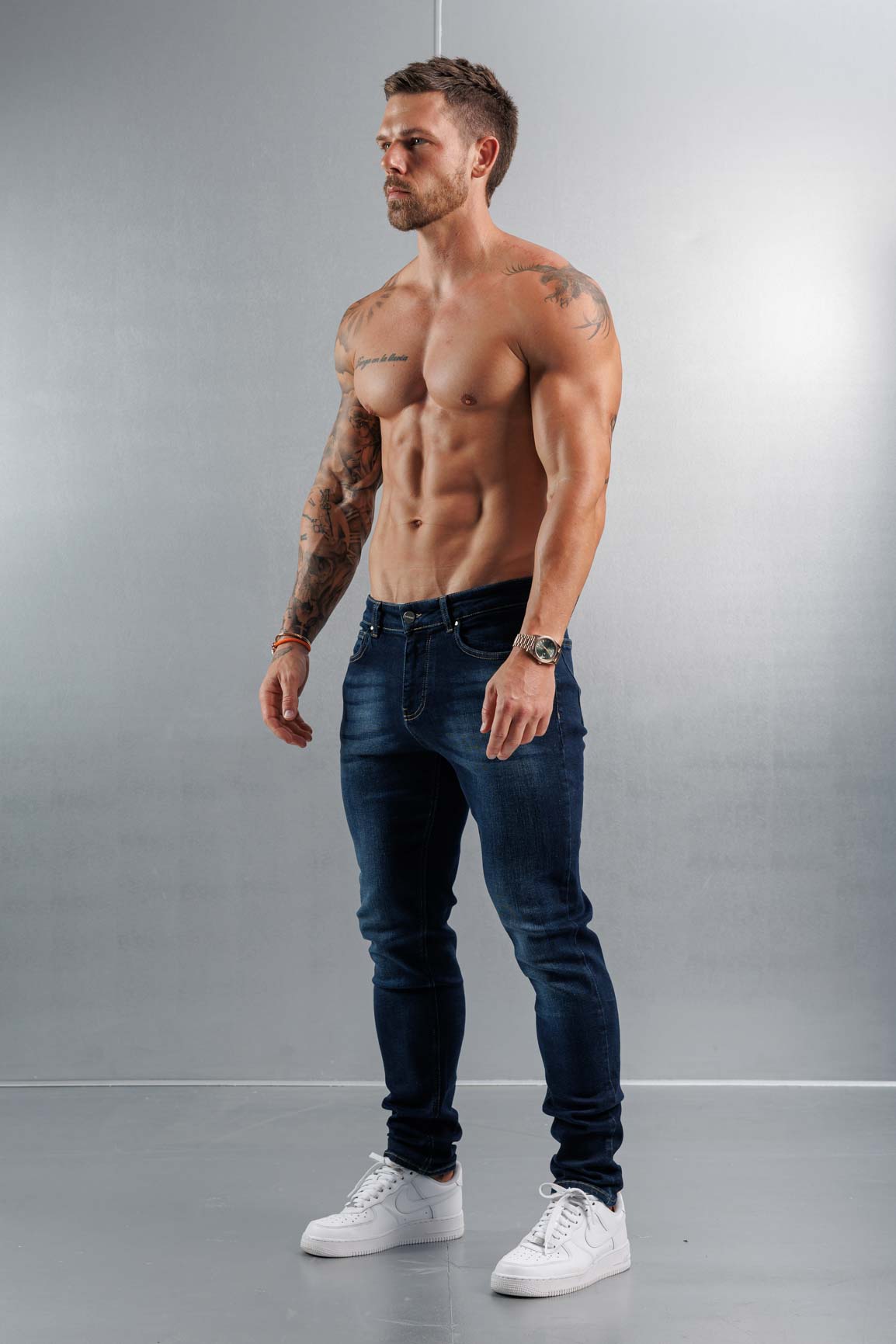 SLIM FIT KOT PANTOLON 2.0 - YIKAMALI KOYU MAVİ