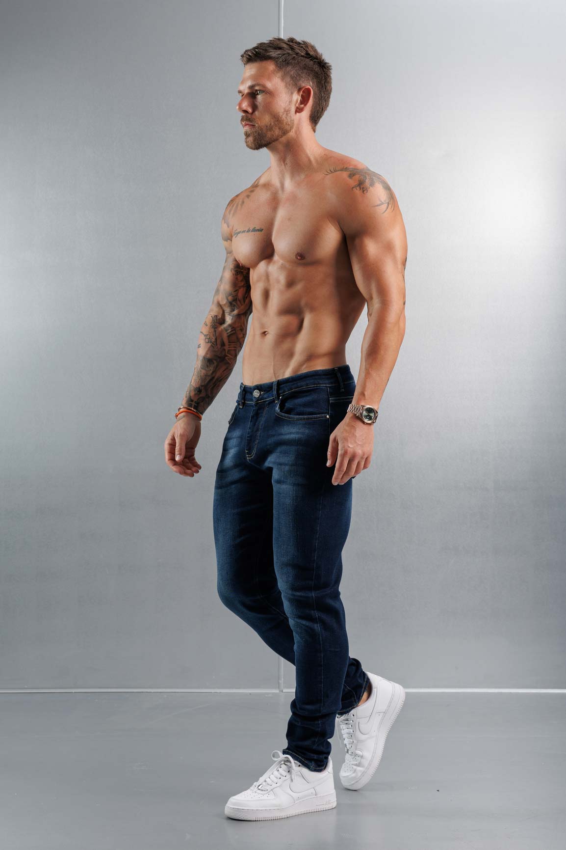 SLIM FIT KOT PANTOLON 2.0 - YIKAMALI KOYU MAVİ