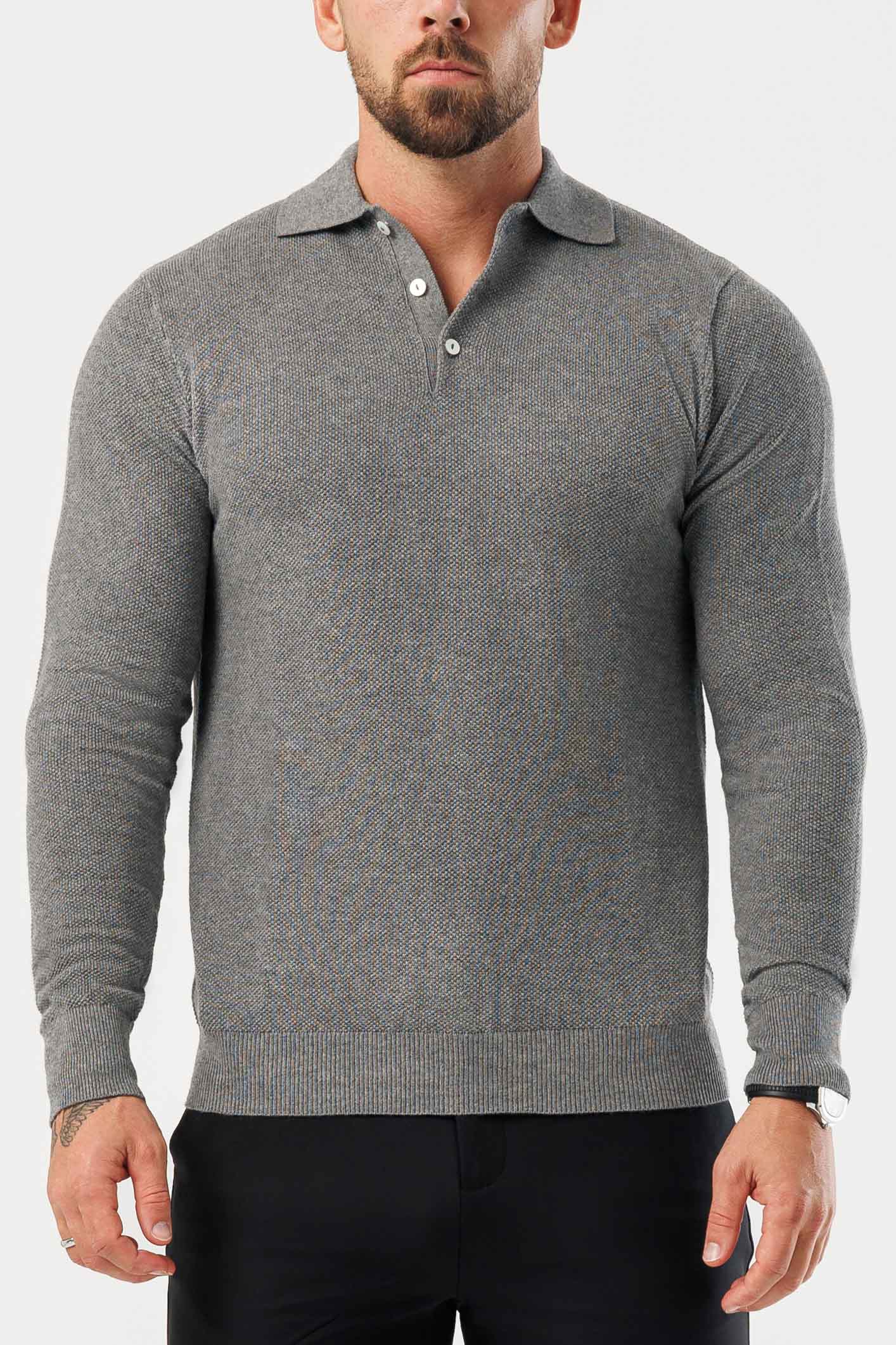 COAST UZUN KOLLU POLO - KOYU GRİ