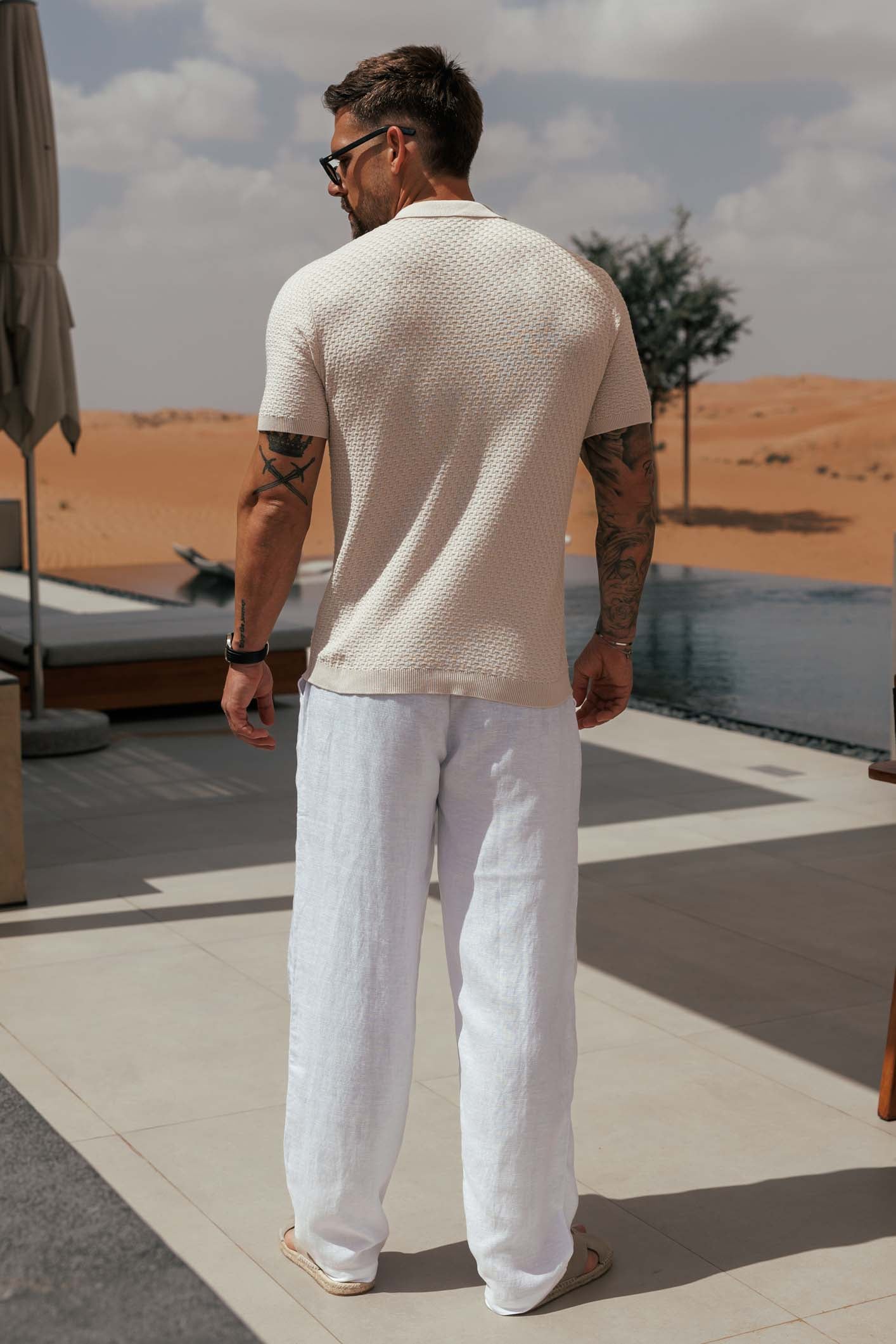 NOIR POLO - KREM
