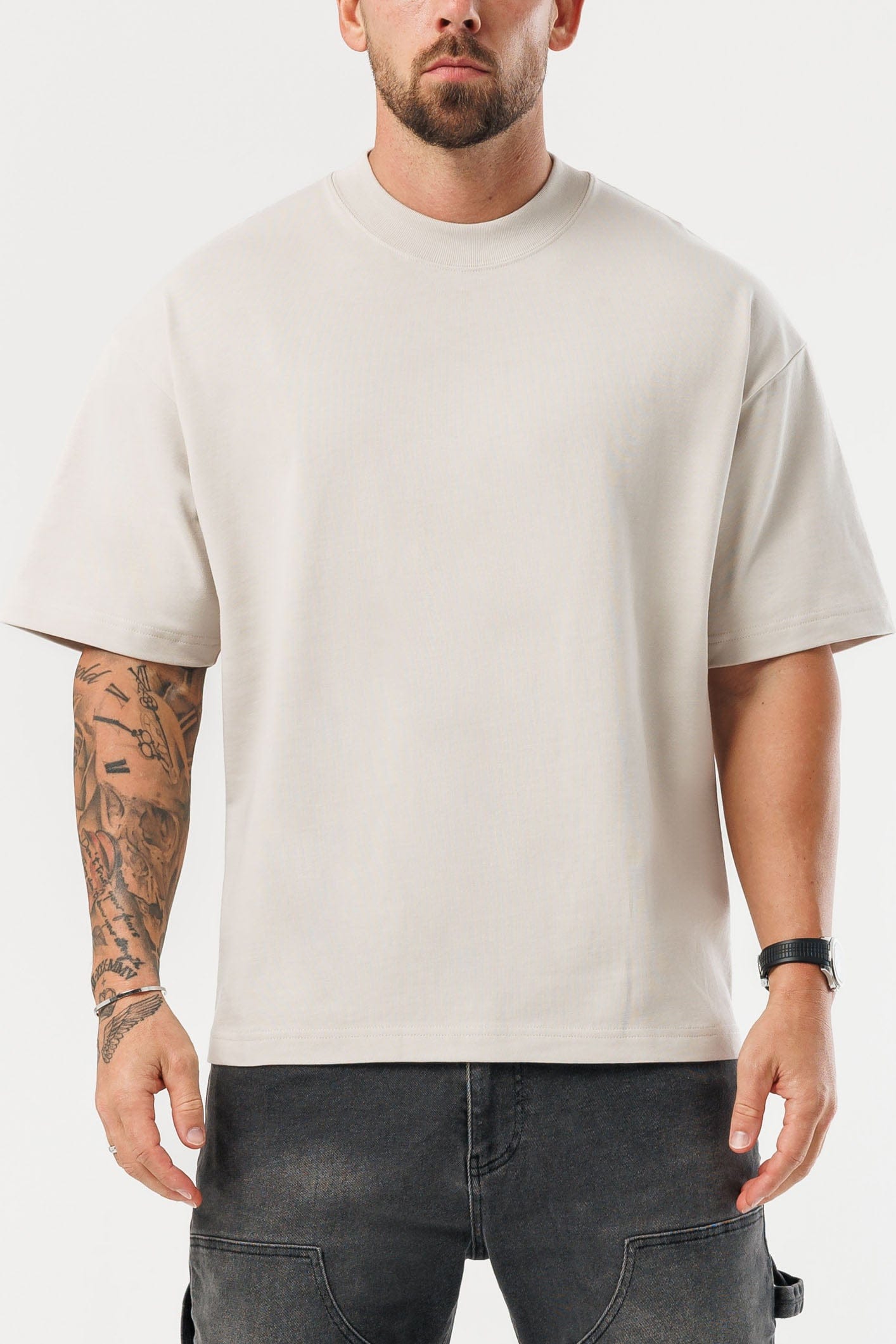 OVERSIZE TİŞÖRT - BEJ