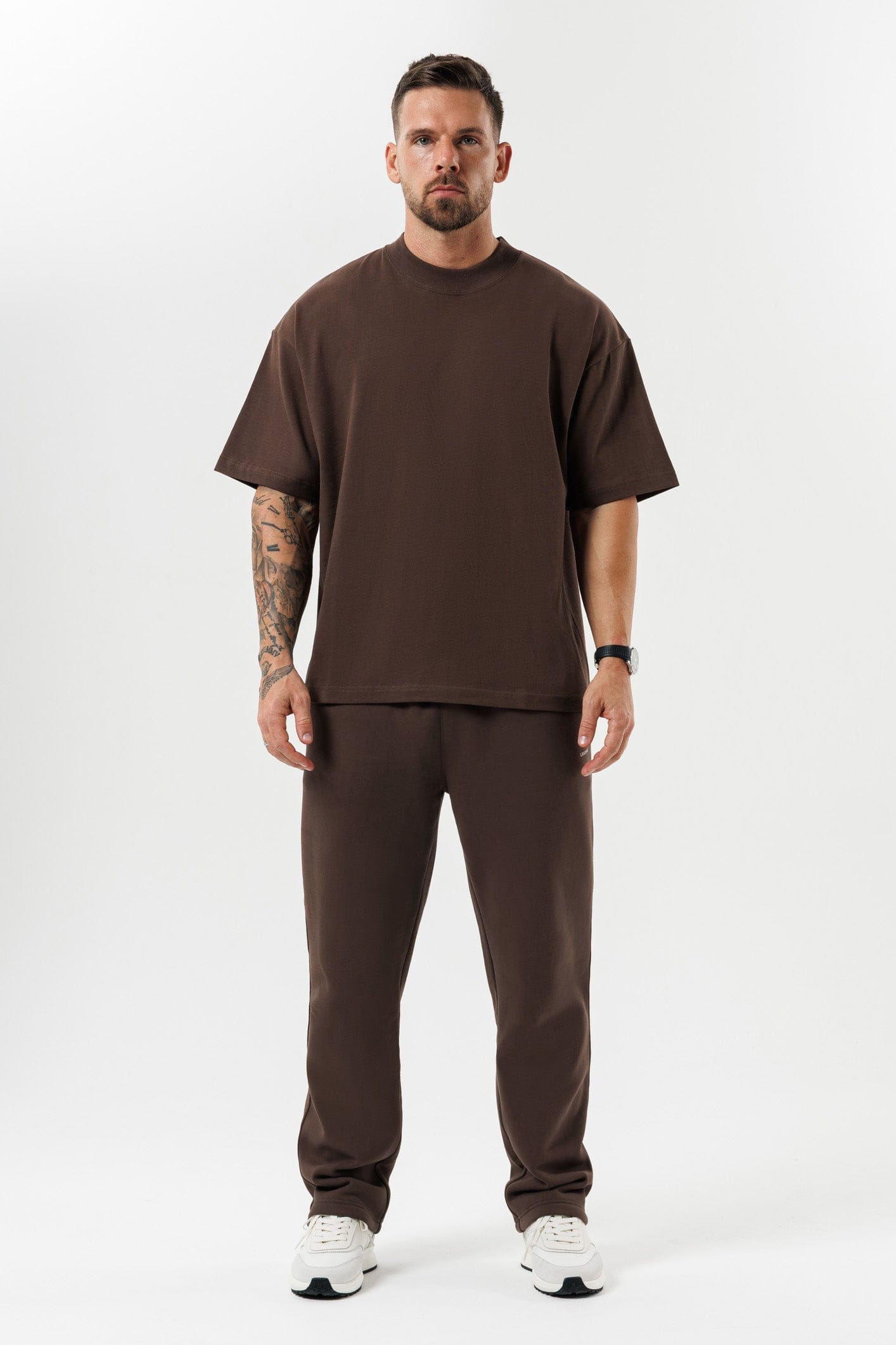 OVERSIZE T-SHİRT - KAHVERENGİ