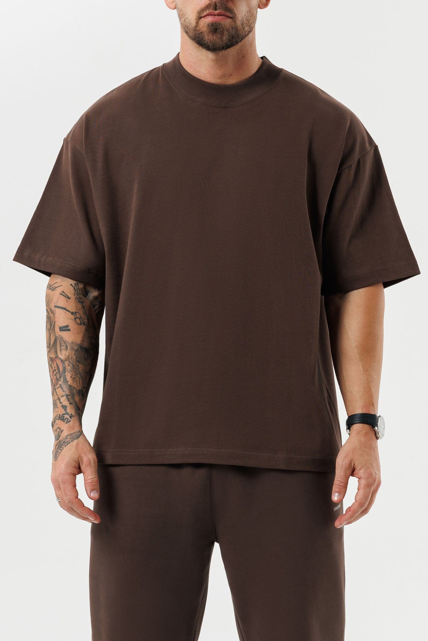 OVERSIZE T-SHİRT - KAHVERENGİ