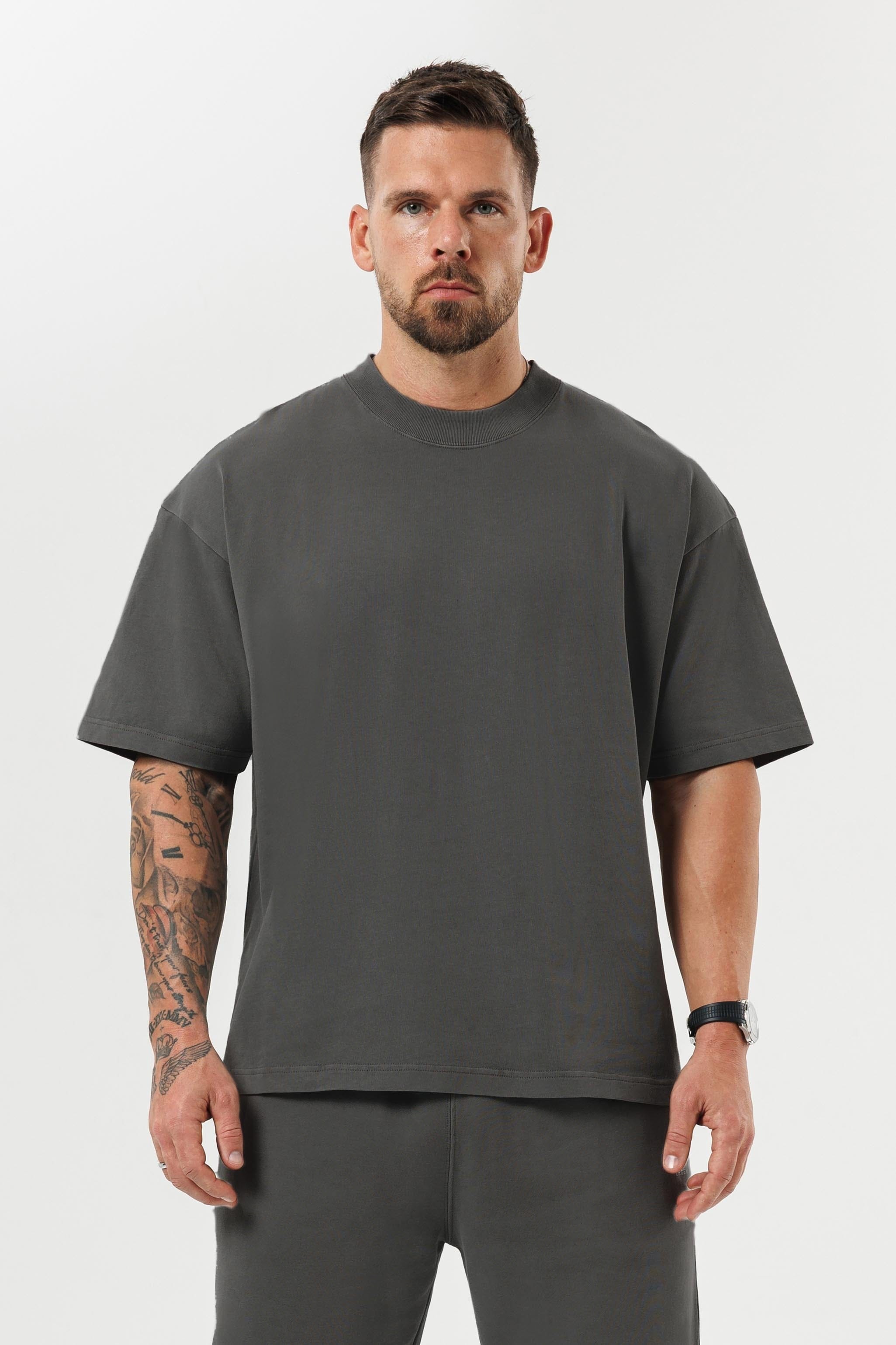 OVERSIZE TİŞÖRT - KOYU GRİ