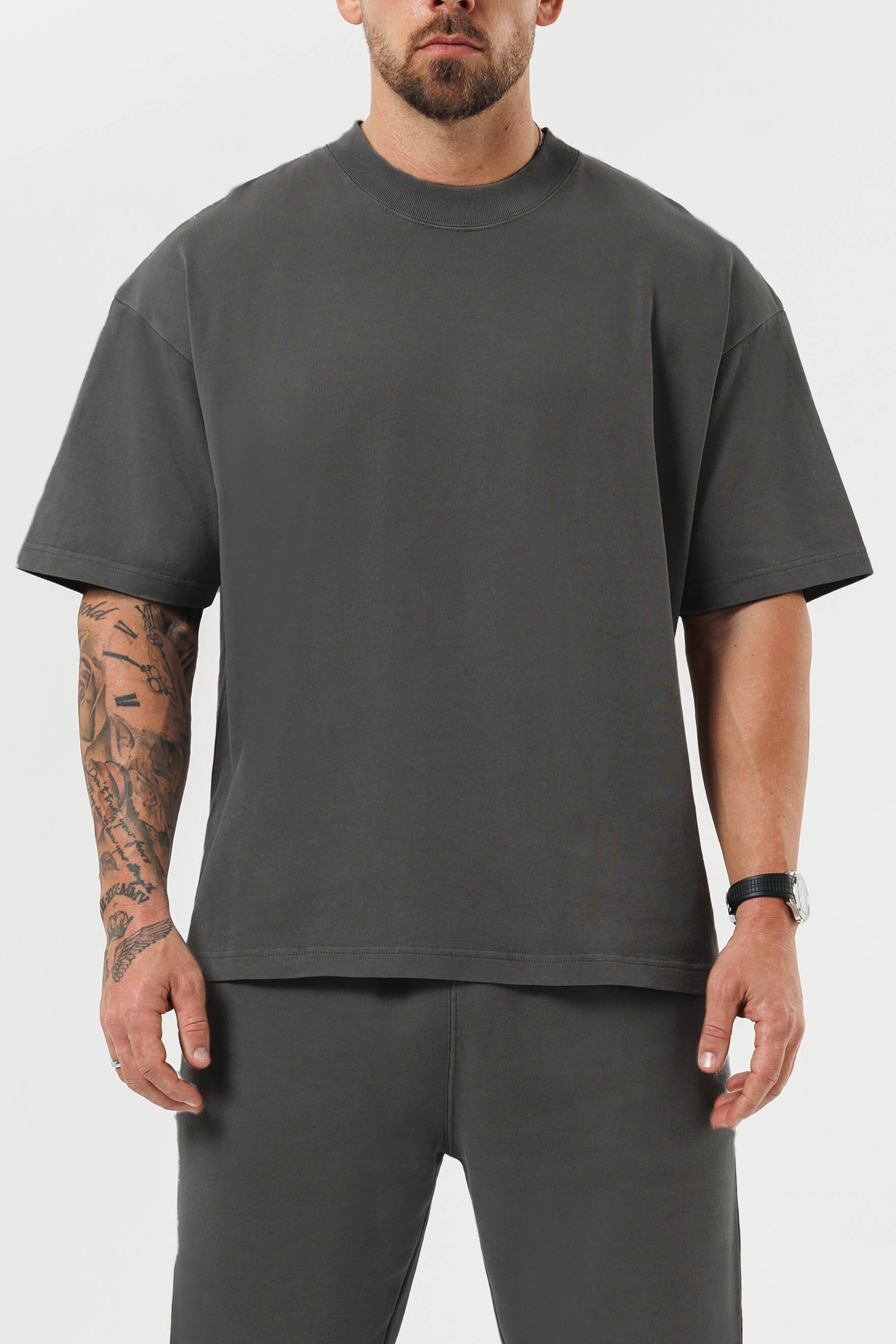 OVERSIZE TİŞÖRT - KOYU GRİ