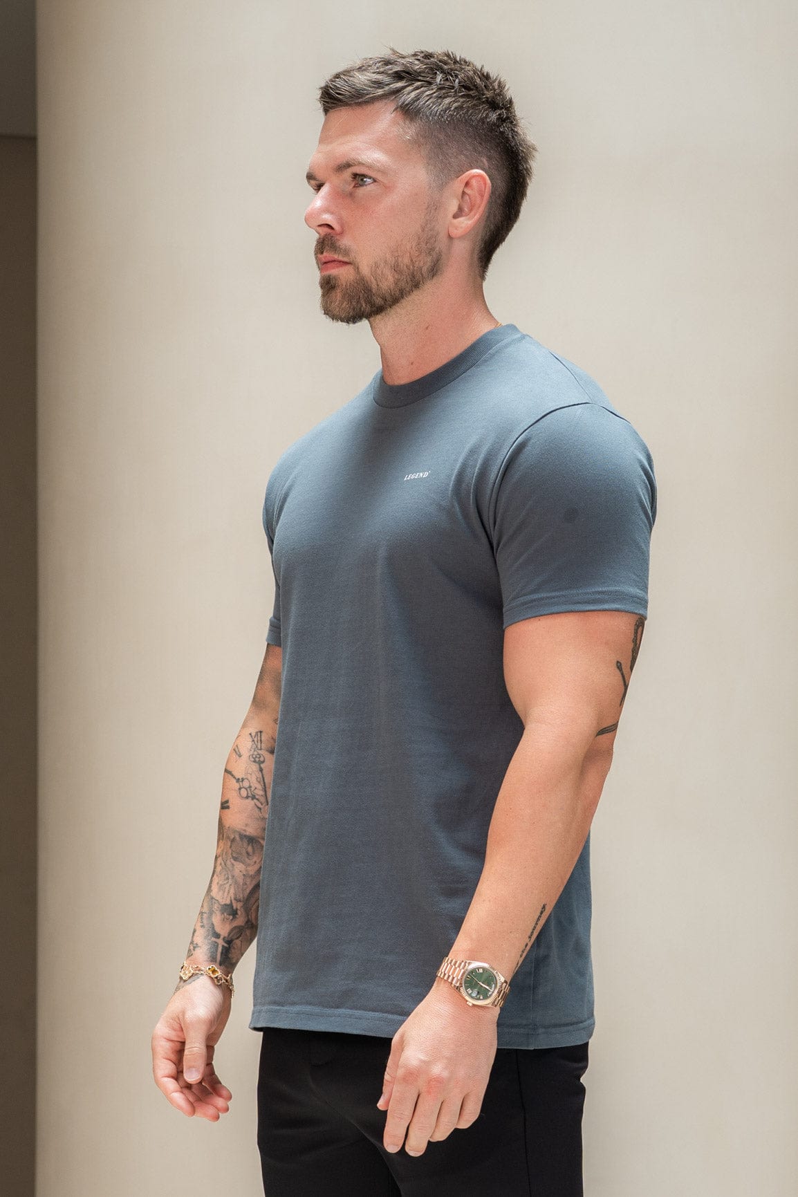 PREMIUM BASIC TİŞÖRT - VINTAGE INDIGO