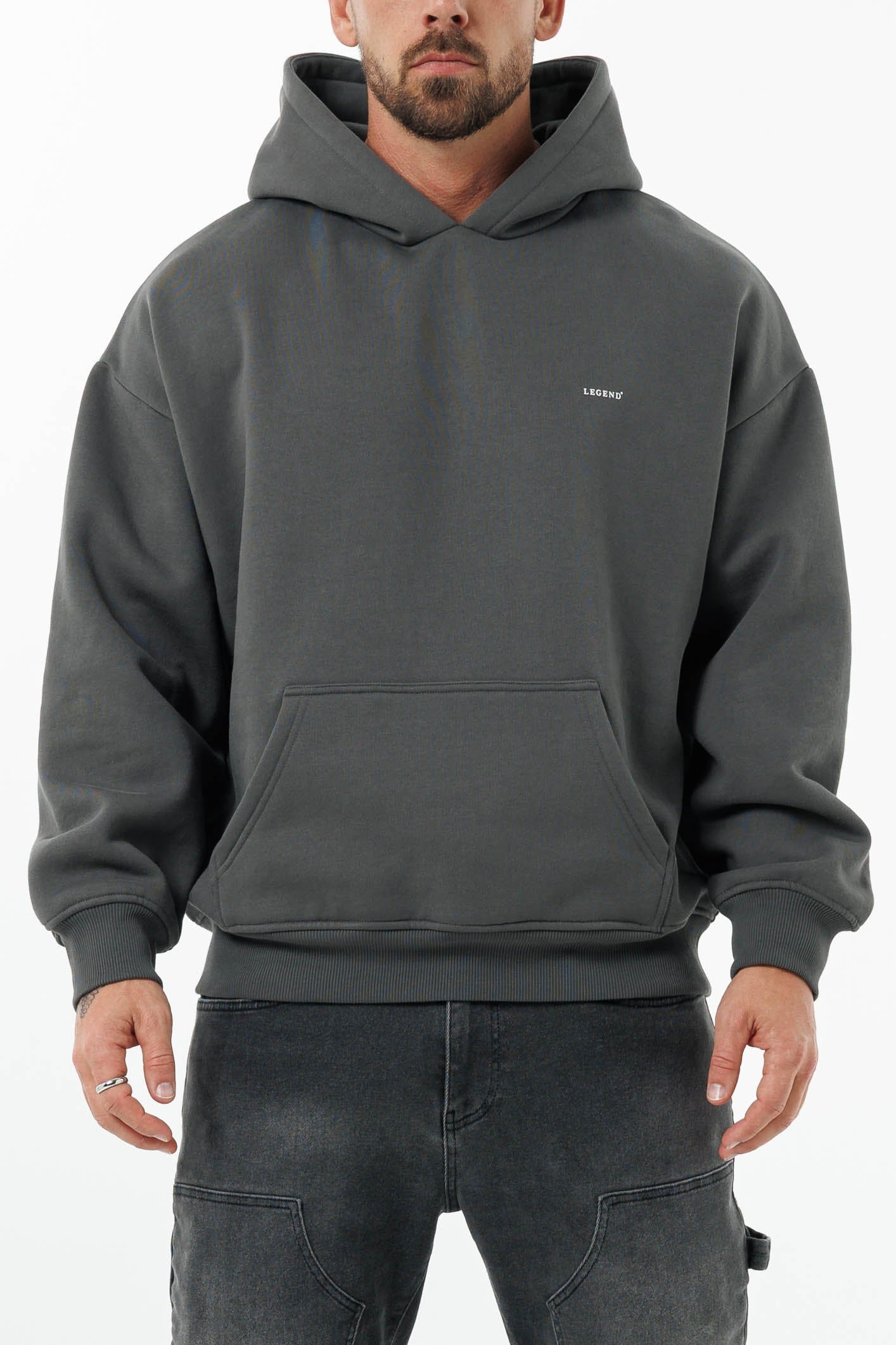 HOODIE - KOYU GRİ