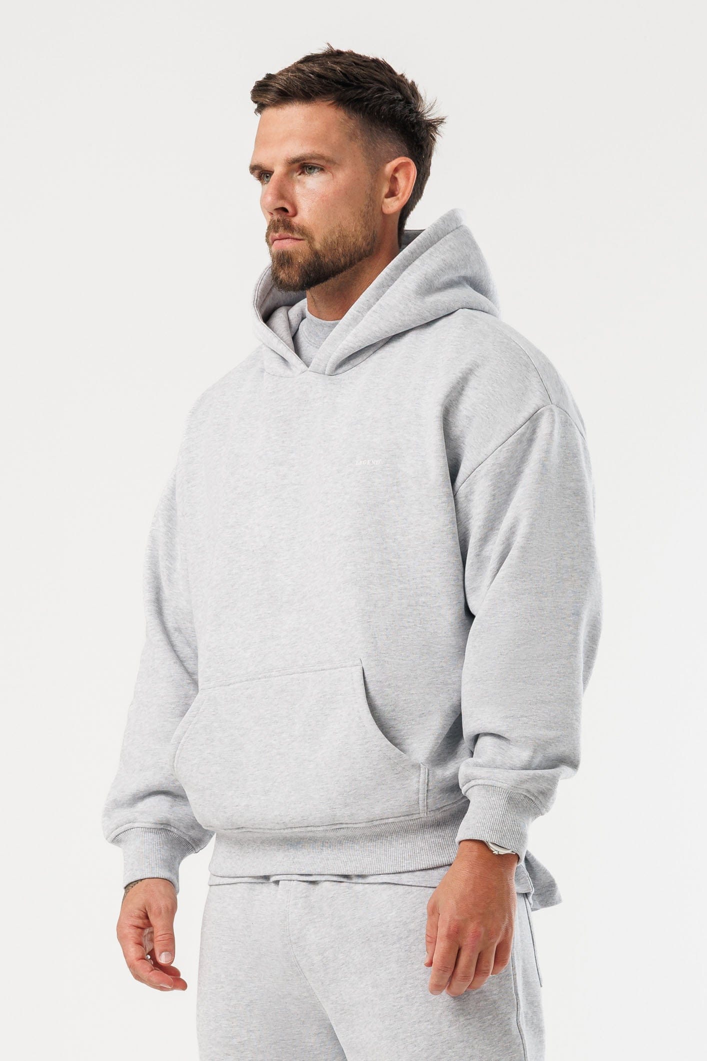 HOODIE - GRİ MELANJ