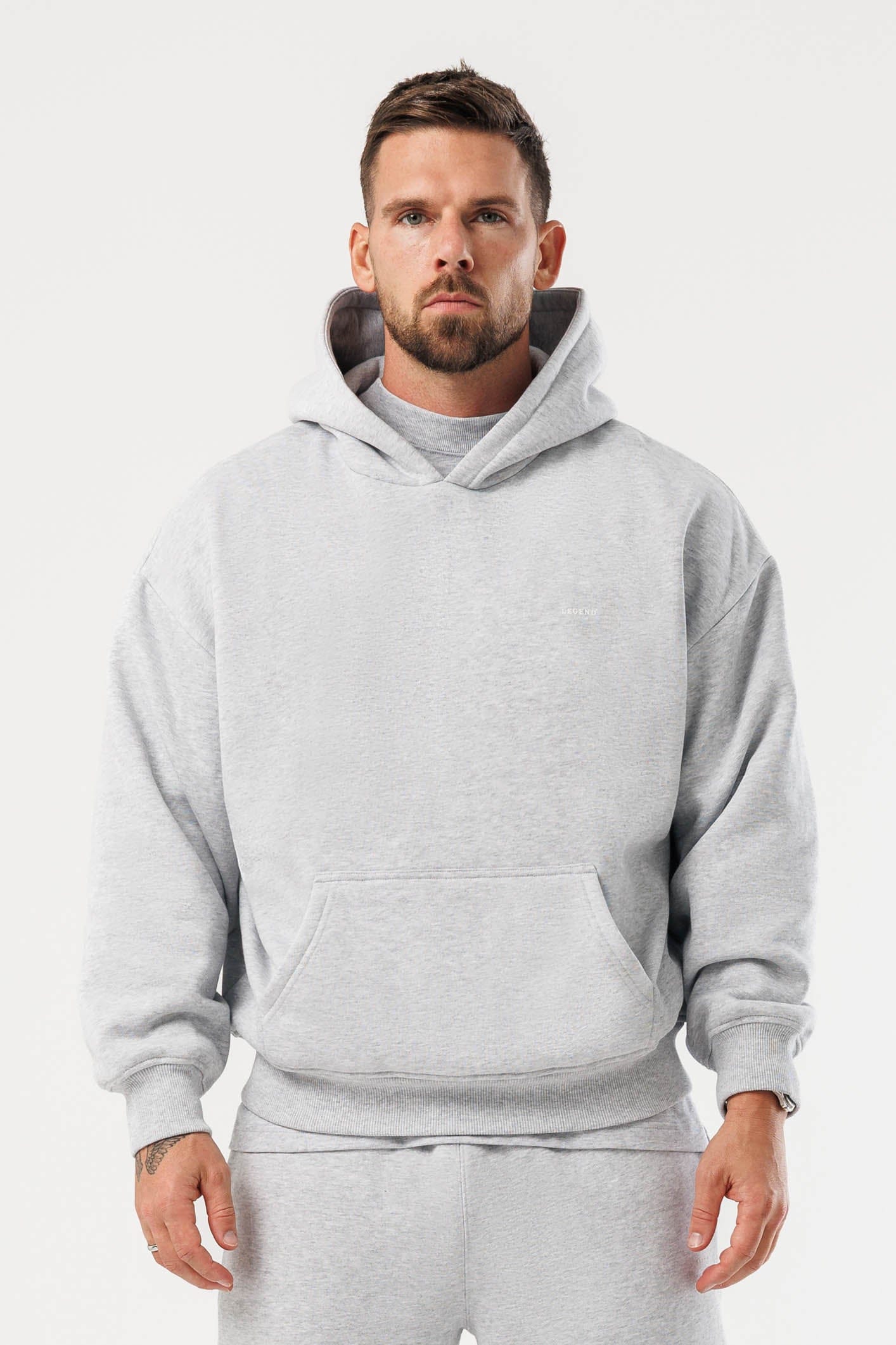 HOODIE - GRİ MELANJ