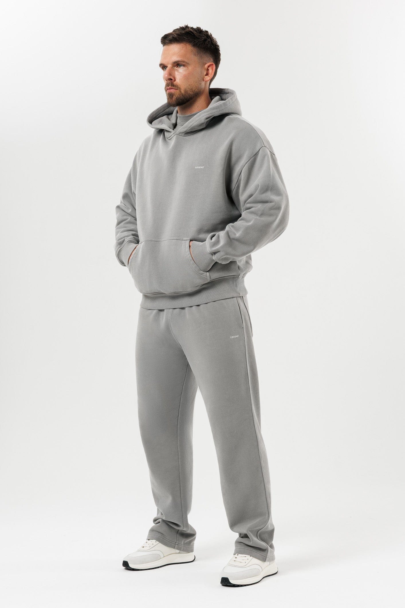 HOODIE - YIKANMIŞ GRİ