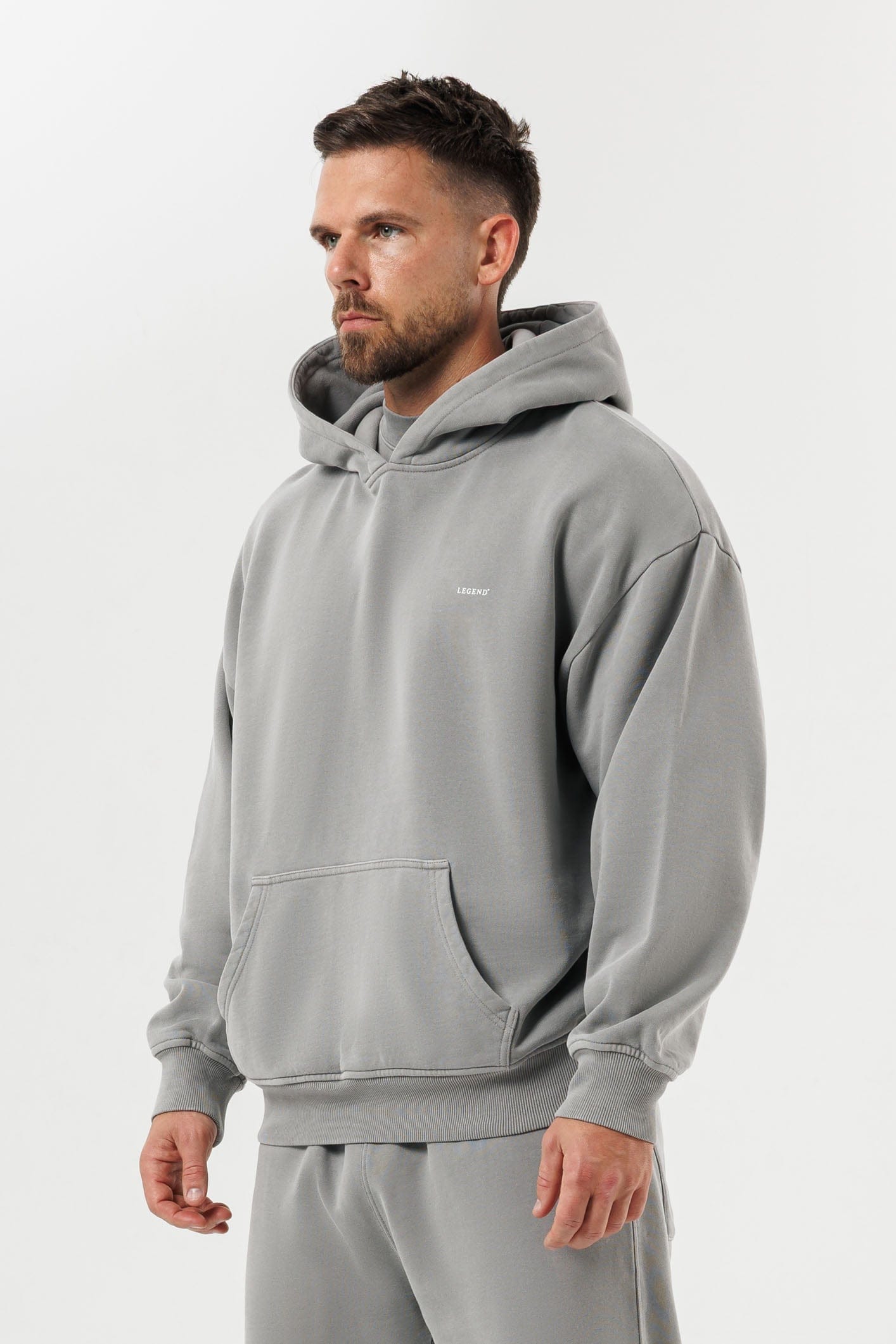 HOODIE - YIKANMIŞ GRİ
