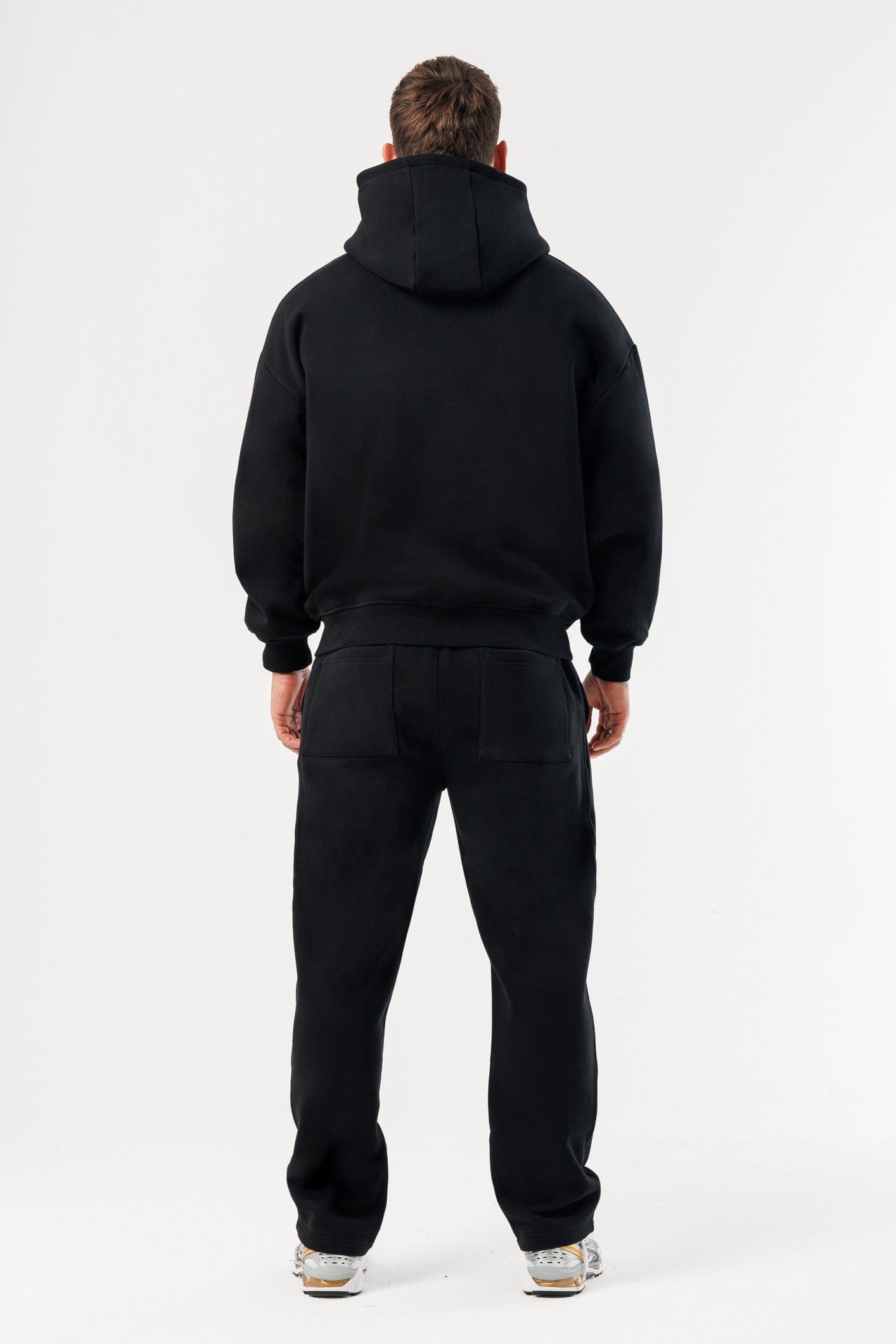 FERMUARLI HOODIE - SİYAH