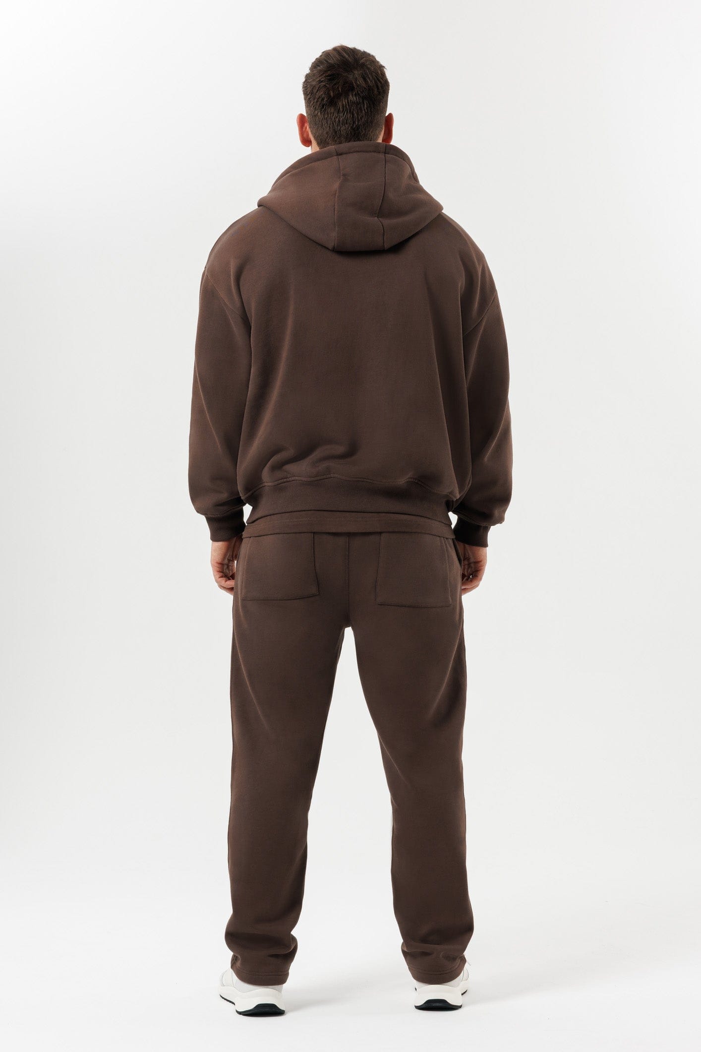 FERMUARLI HOODIE - KAHVERENGİ