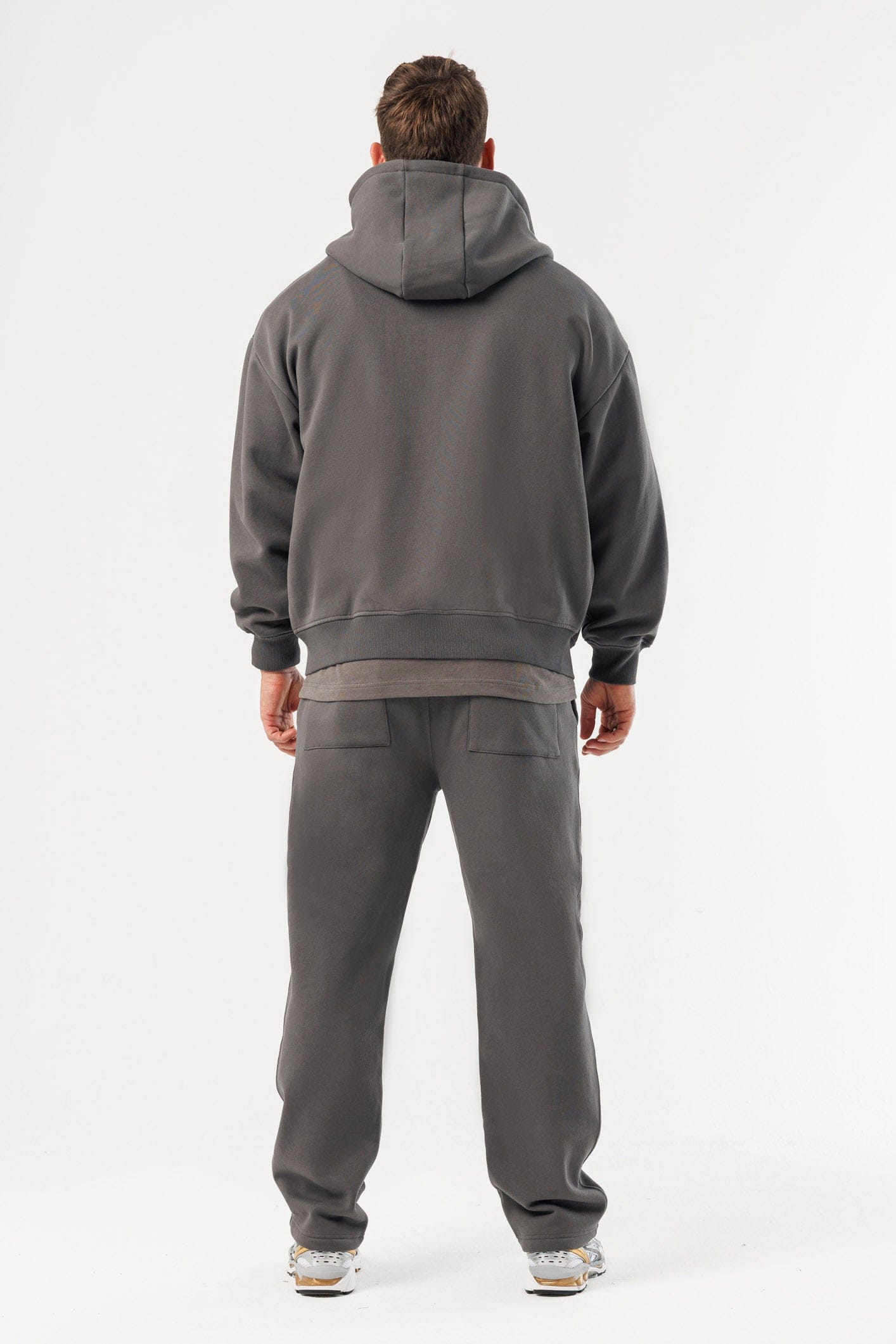 FERMUARLI HOODIE - GRİ
