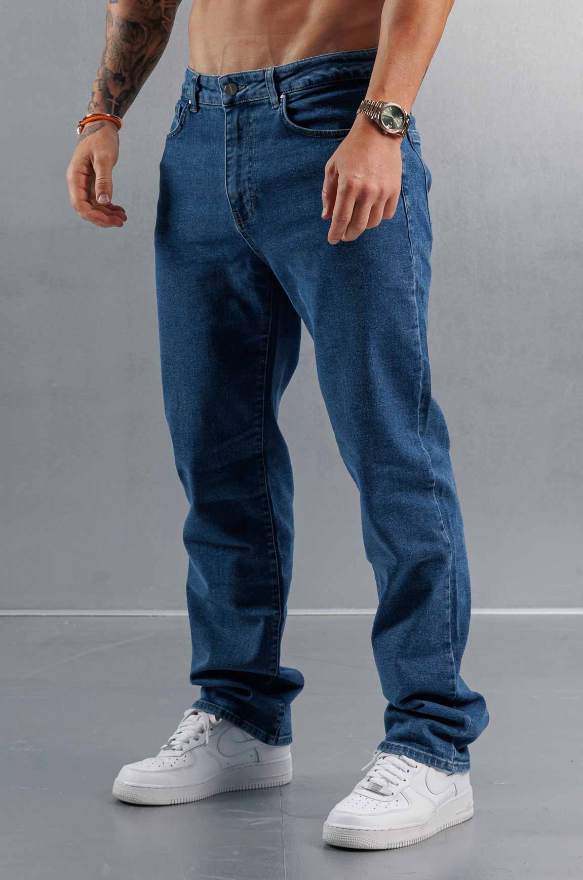 BAGGY JEANS - KLASİK YIKAMALI MAVİ