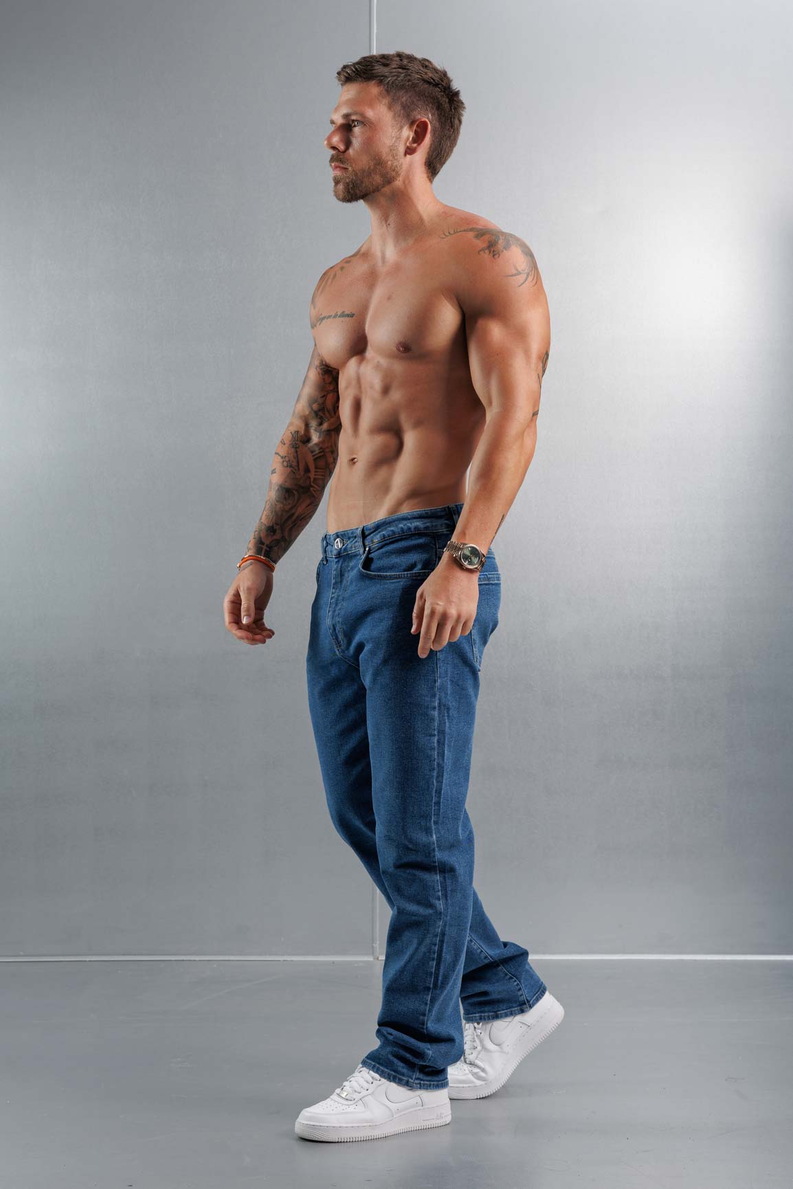 BAGGY JEANS - KLASİK YIKAMALI MAVİ
