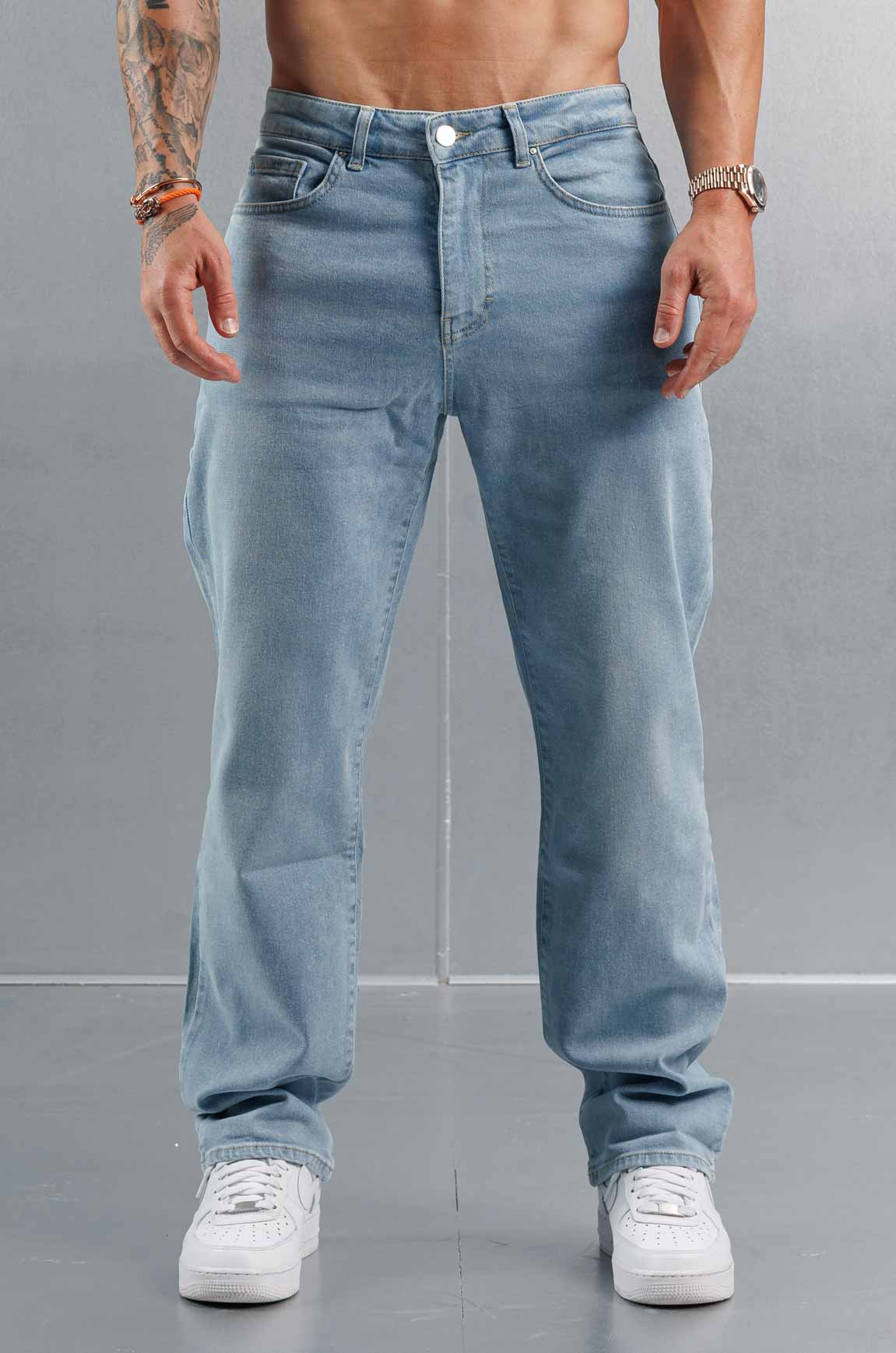 BAGGY JEANS - YIKAMALI SOLUK MAVİ