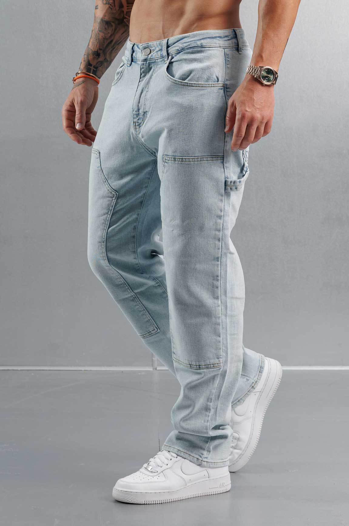 MARANGOZ STİL PANTOLON - BLEACH