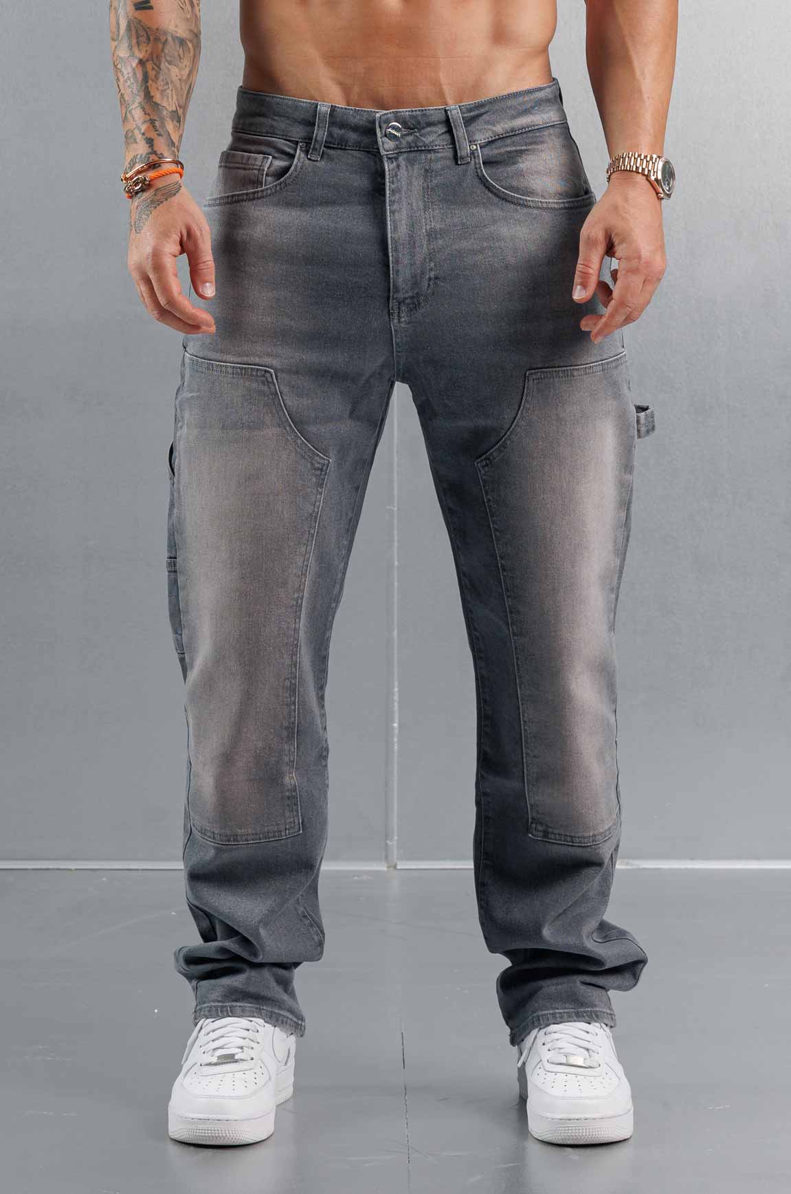 MARANGOZ STİL PANTOLON - GRİ