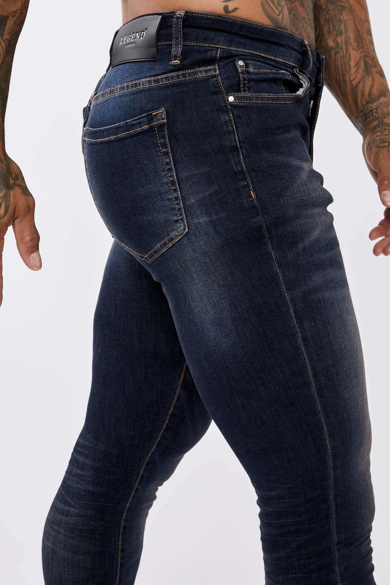 SKINNY FIT KOT PANTOLON - KLASİK İNDİGO MAVİ