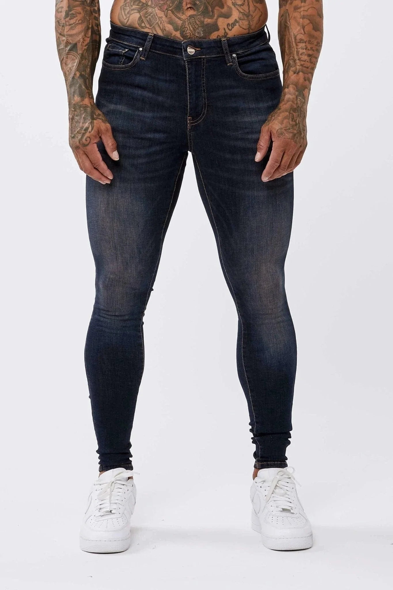 SKINNY FIT KOT PANTOLON - KLASİK İNDİGO MAVİ