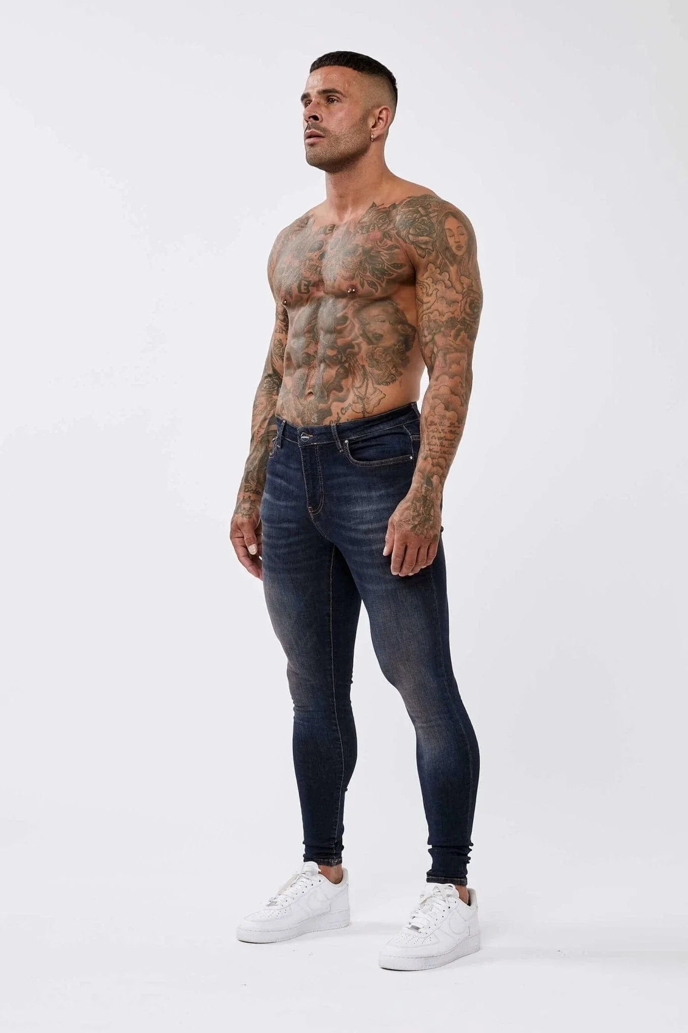 SKINNY FIT KOT PANTOLON - KLASİK İNDİGO MAVİ