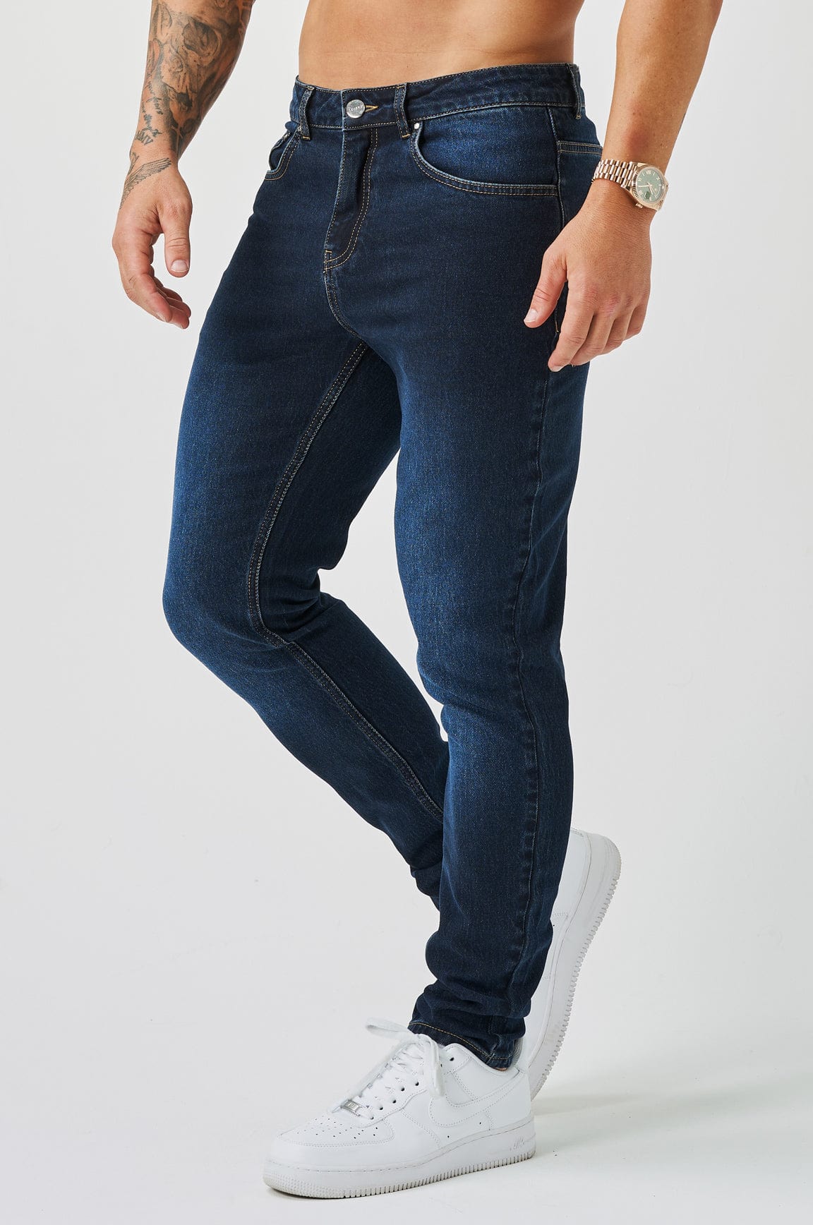REGULAR FIT KOT PANTOLON - MAVİ SİYAH