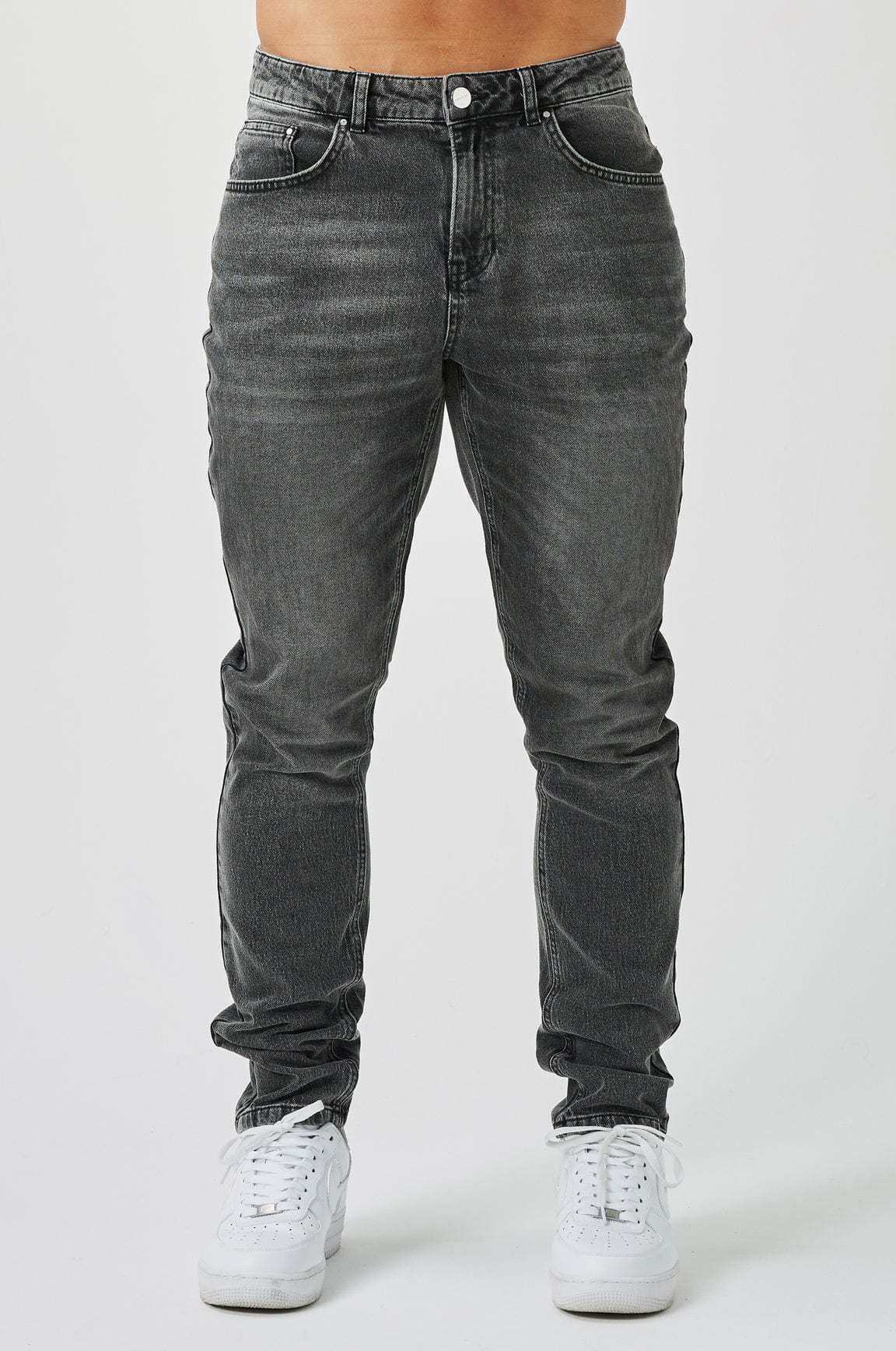 REGULAR FIT KOT PANTOLON - YIKAMALI GRİ